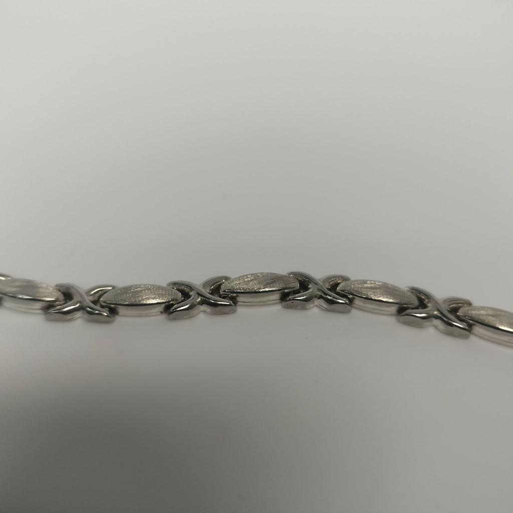 Sterling Silver Hugs and Kisses Bracelet
