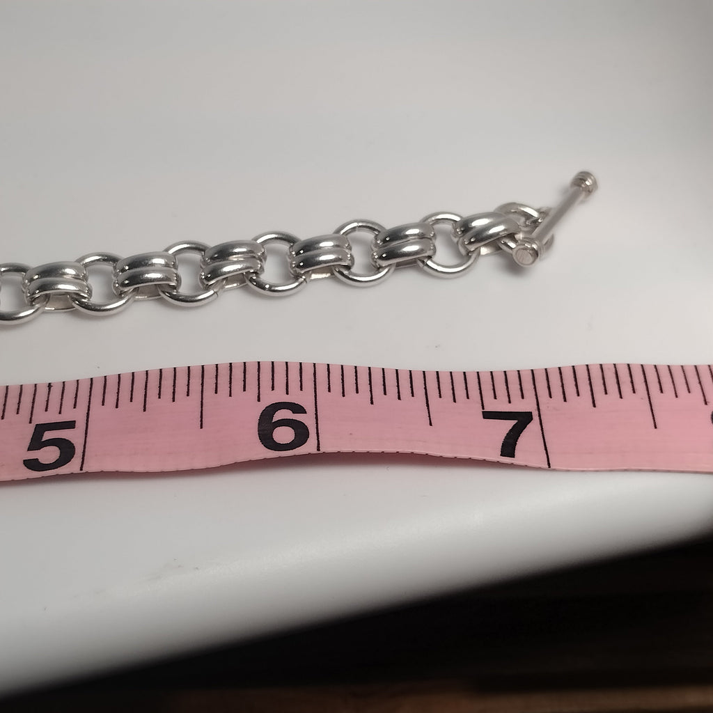 Sterling Silver Toggle Bracelet