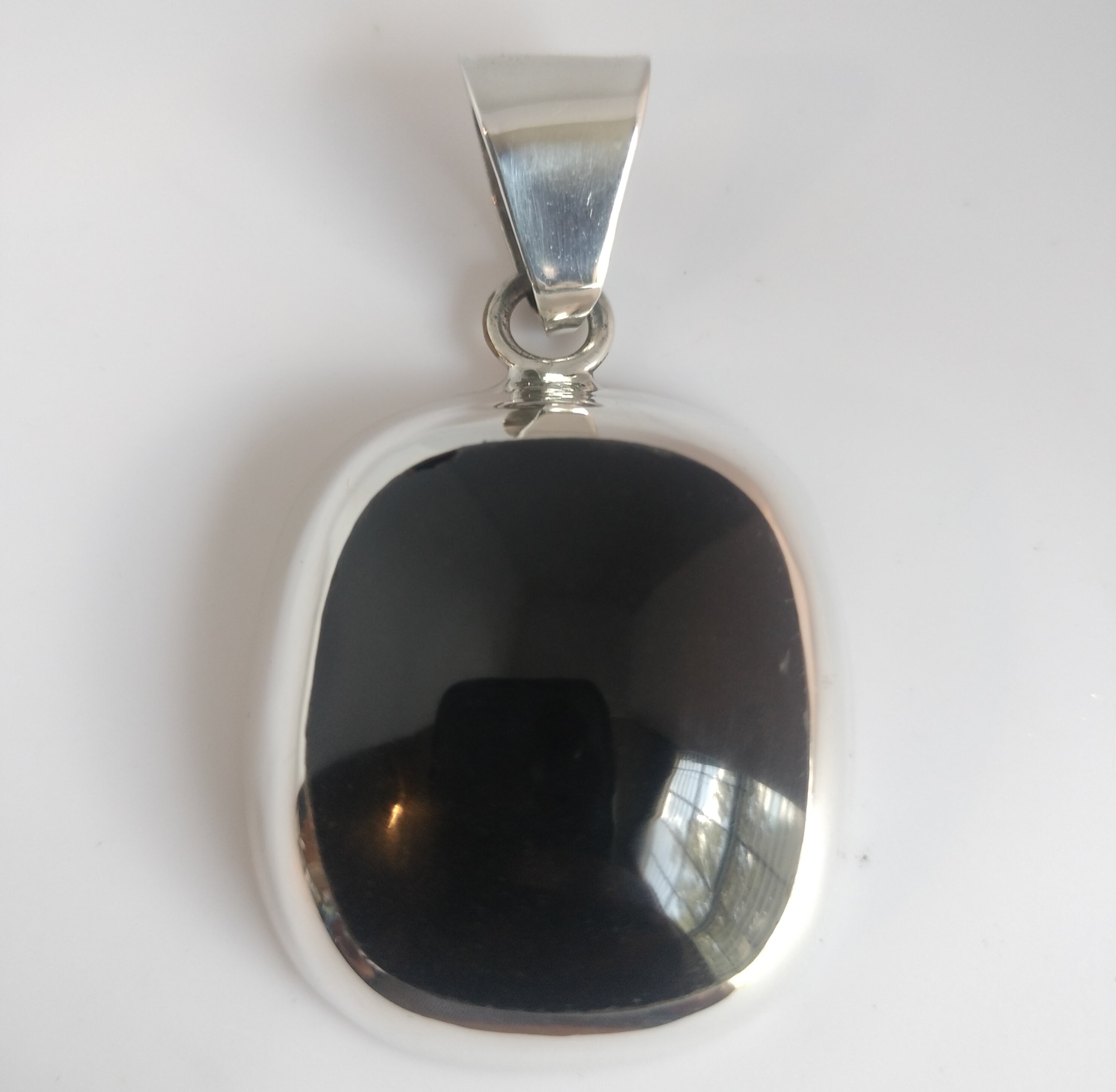Sterling Silver Onyx Pendant