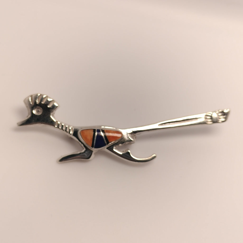 Sterling Silver Roadrunner Pin
