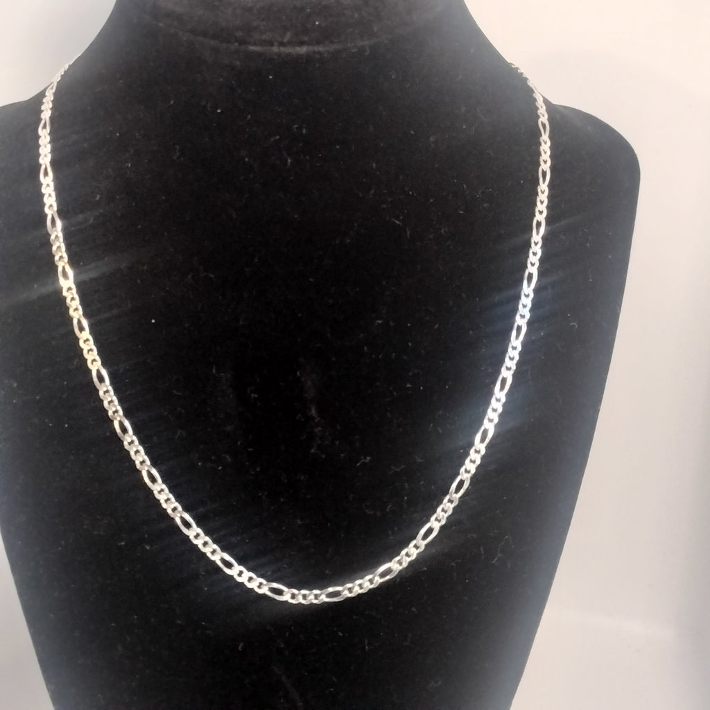 Sterling Silver Figaro Chain