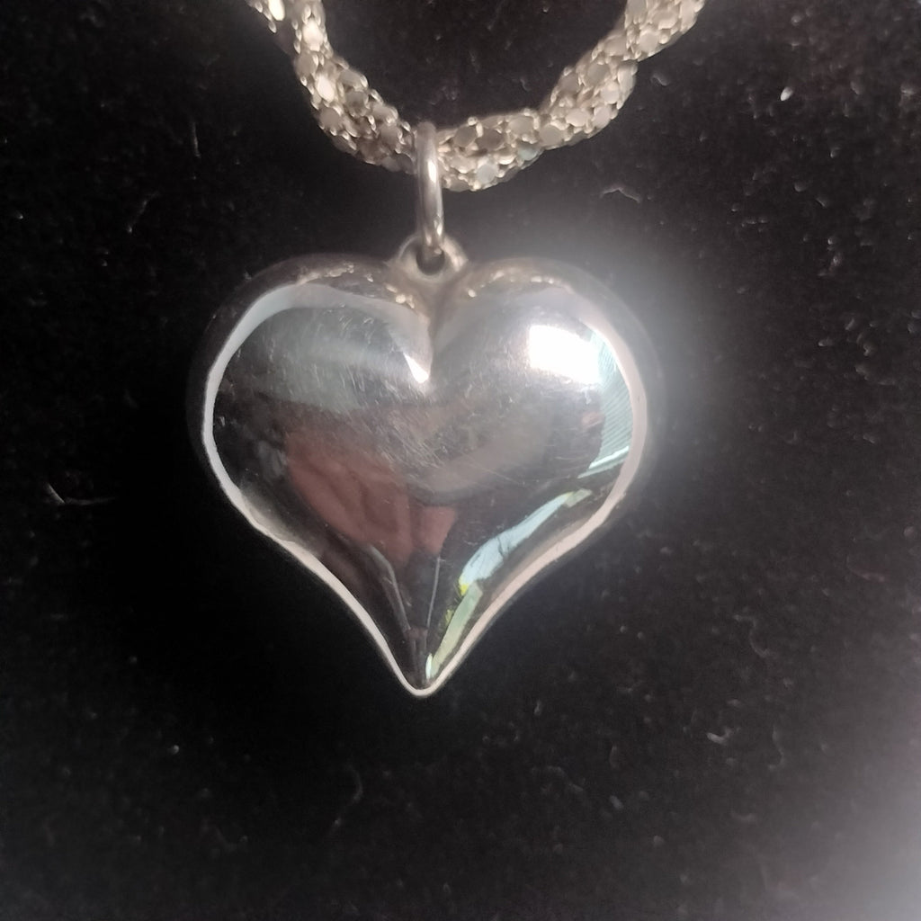 Sterling Silver Heart Pendant and Chain