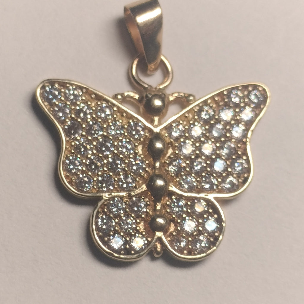 10k Gold Cubic Zirconia Pendant