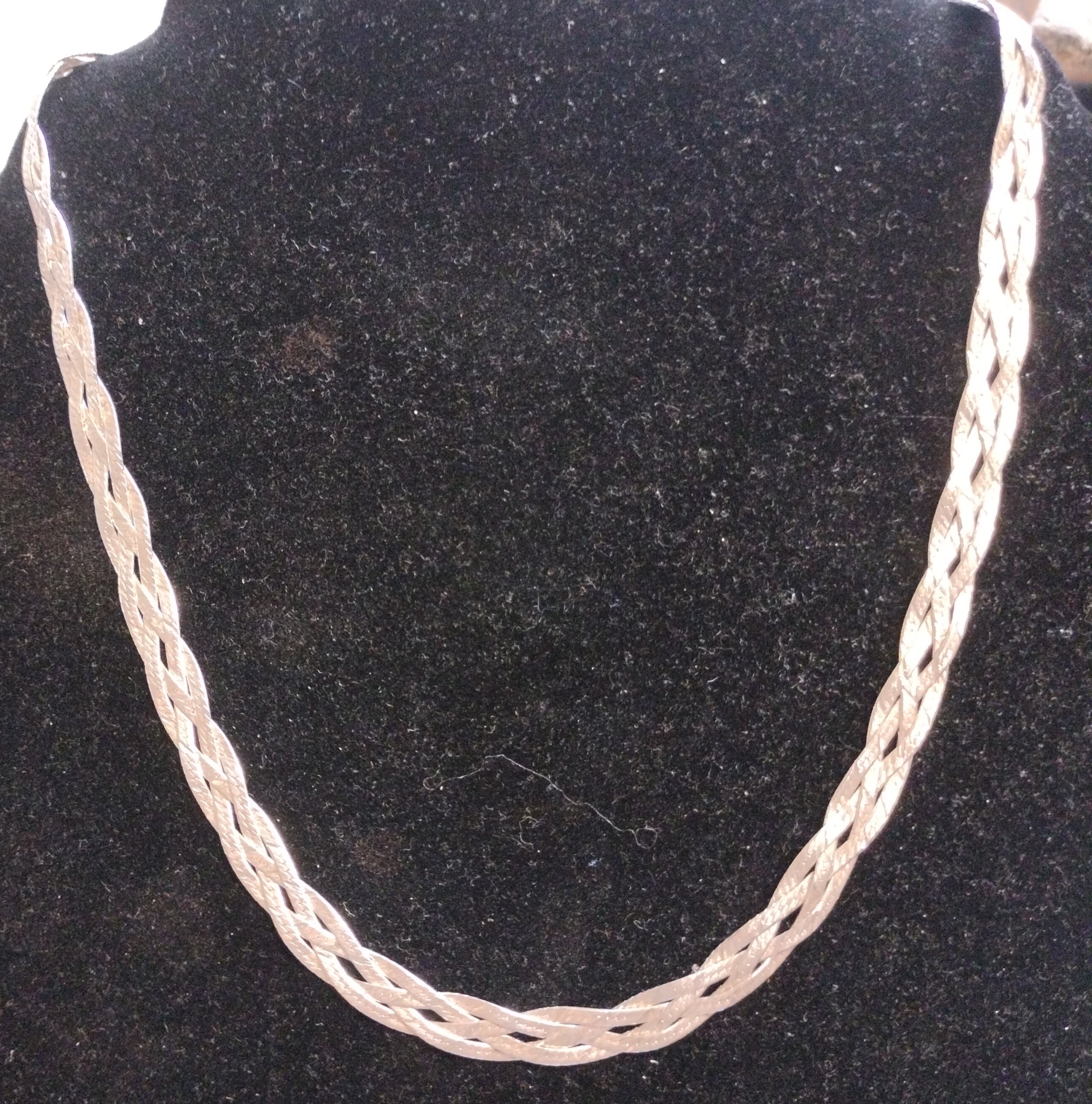 Sterling Silver Braided Herringbone