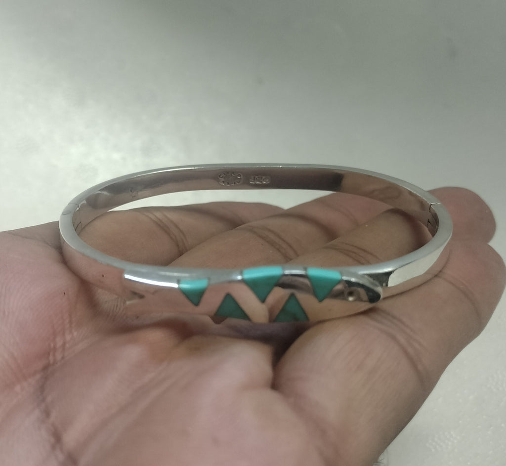 Sterling Silver Turquoise Fish Bracelet