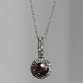 10K Gold Sapphire Pendant and Rope Chain