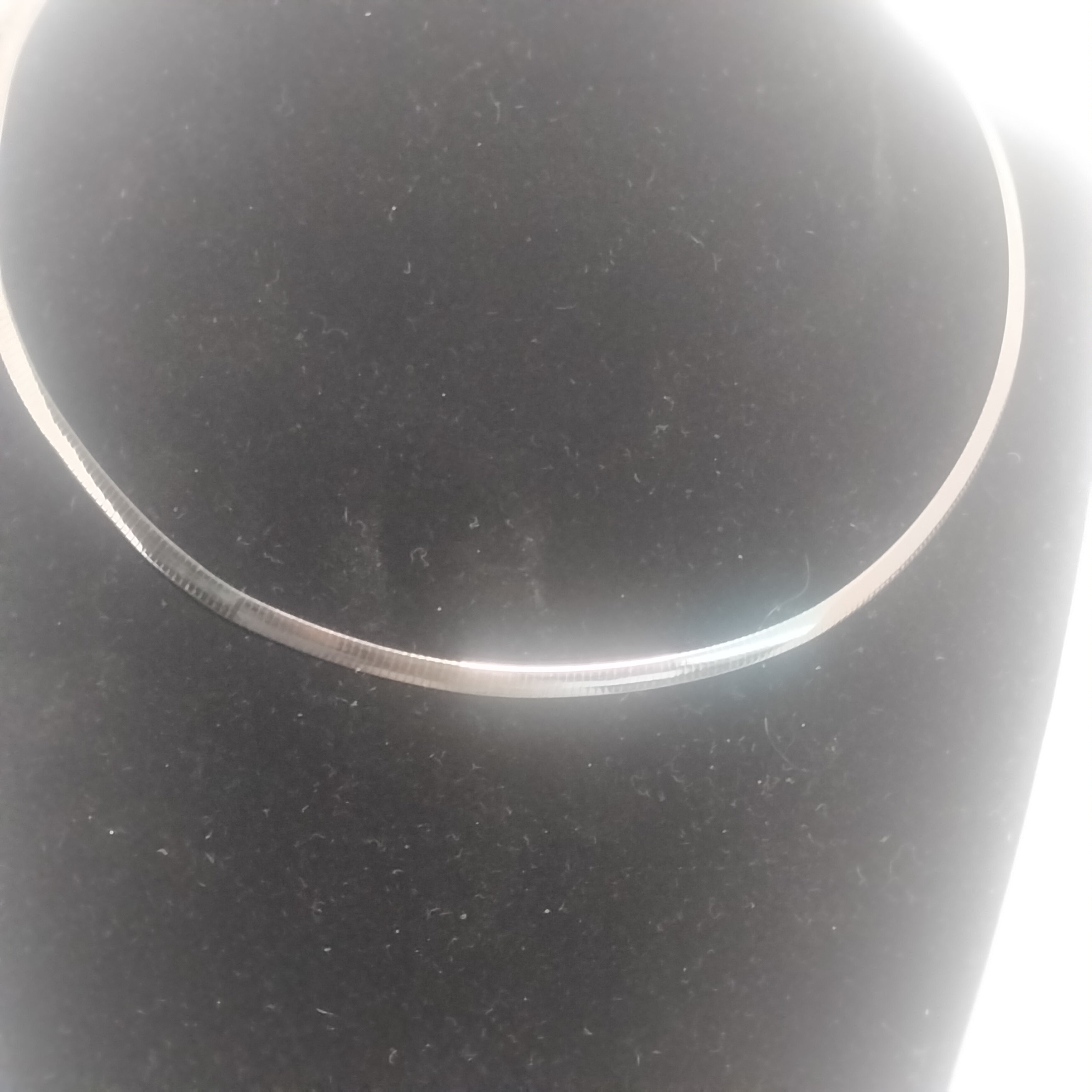 Sterling Silver Gold Plated Reversible Omega Necklace