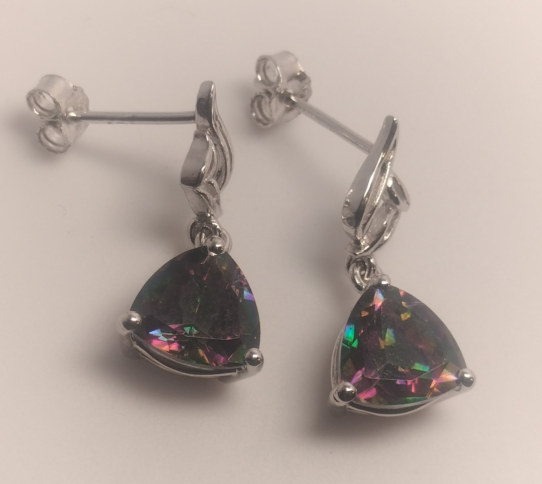 Sterling Silver Mystic Topaz Earrings