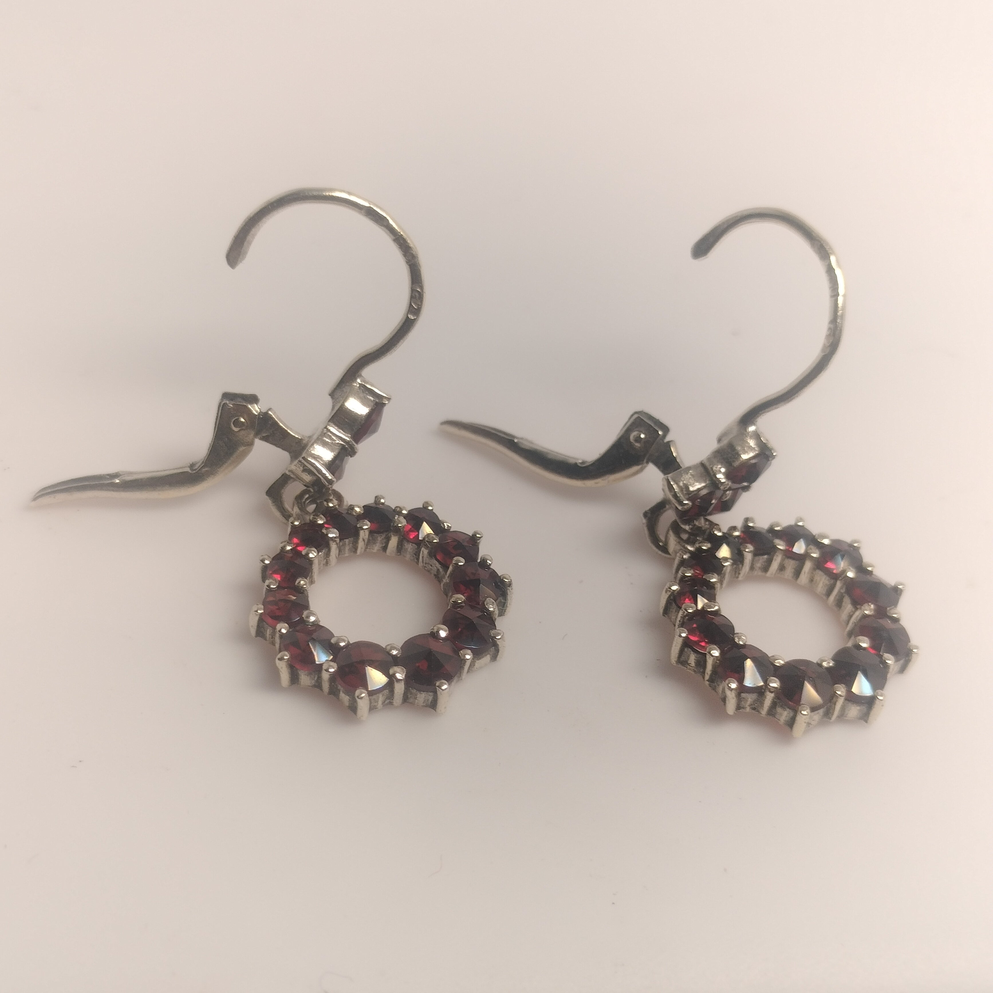 Sterling Silver Garnet Earrings