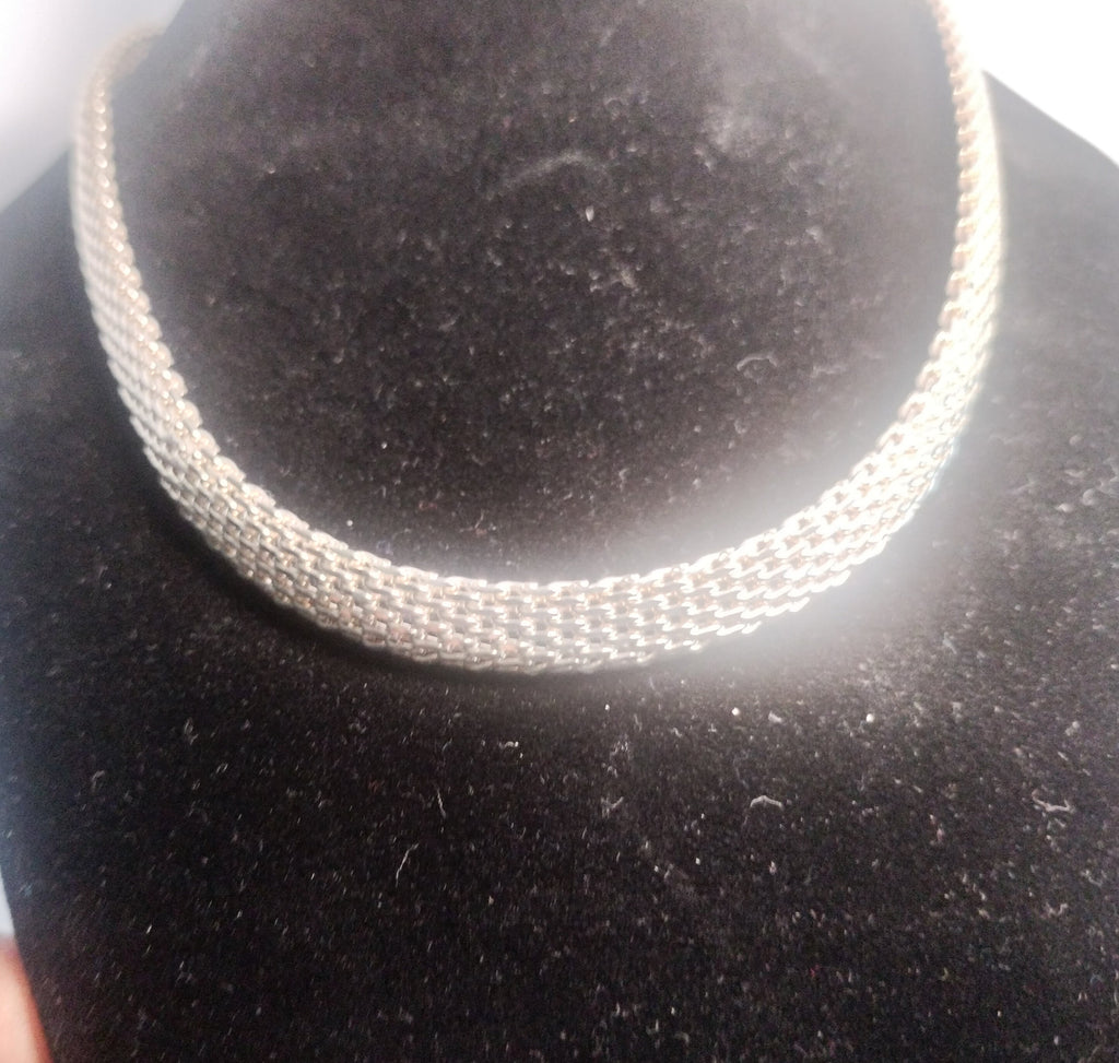 Sterling Silver Bismarck Necklace