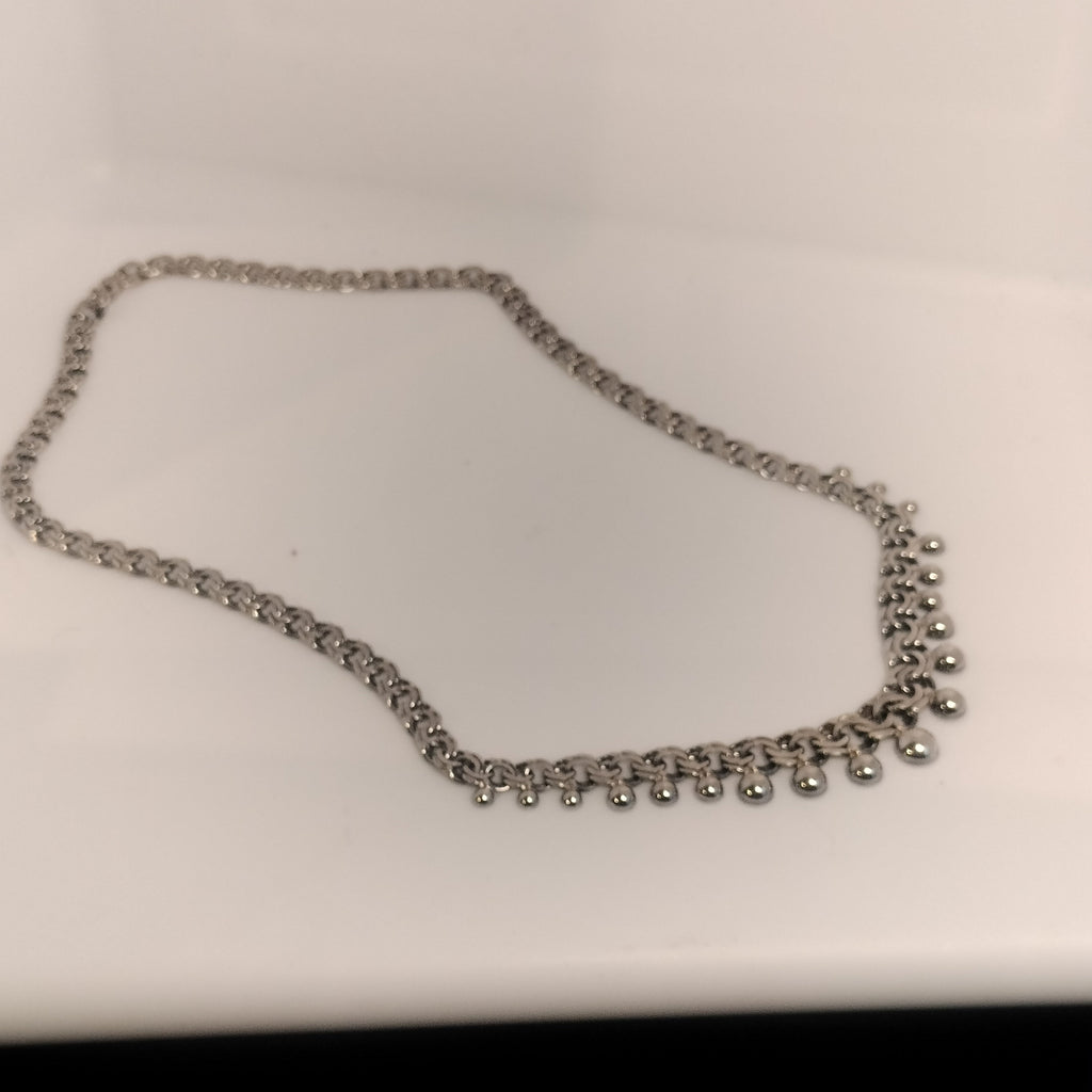 Sterling Silver Beaded Necklace