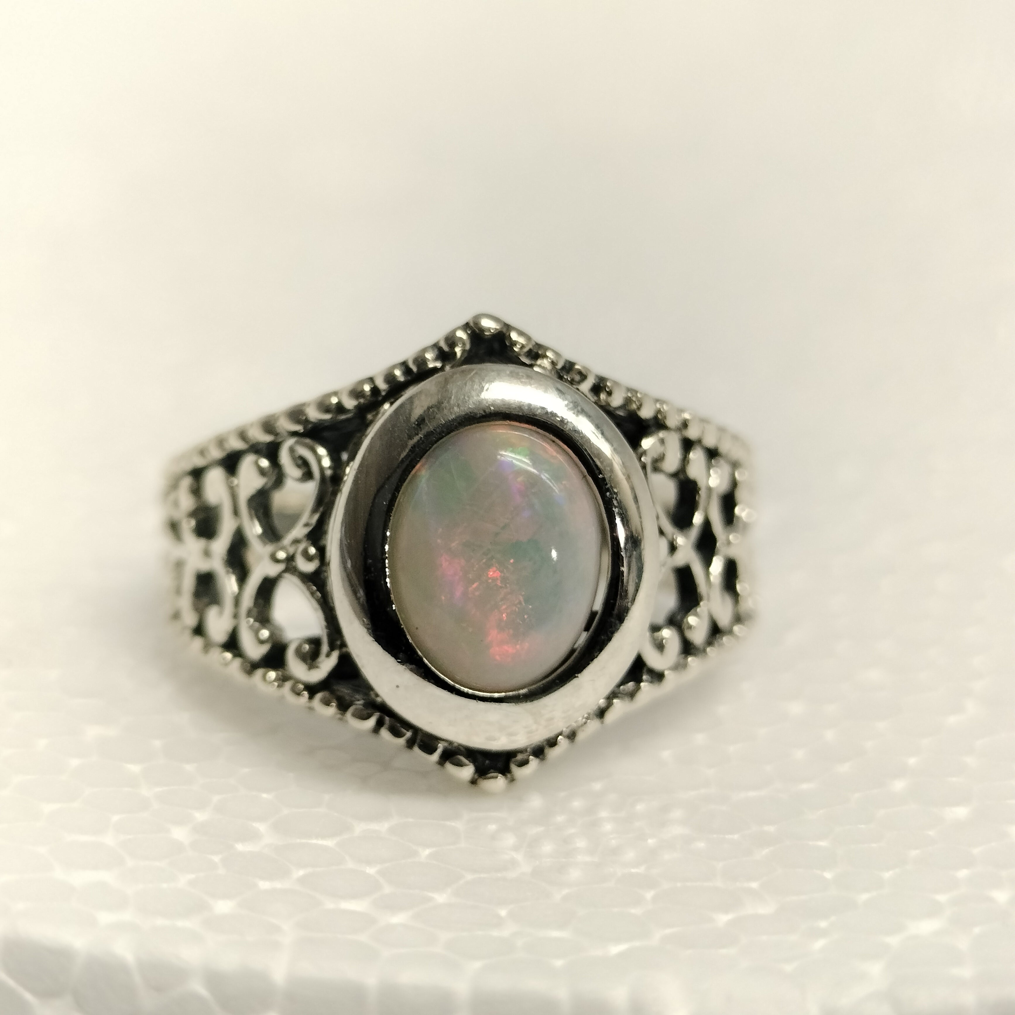 Sterling Silver Opal Ring