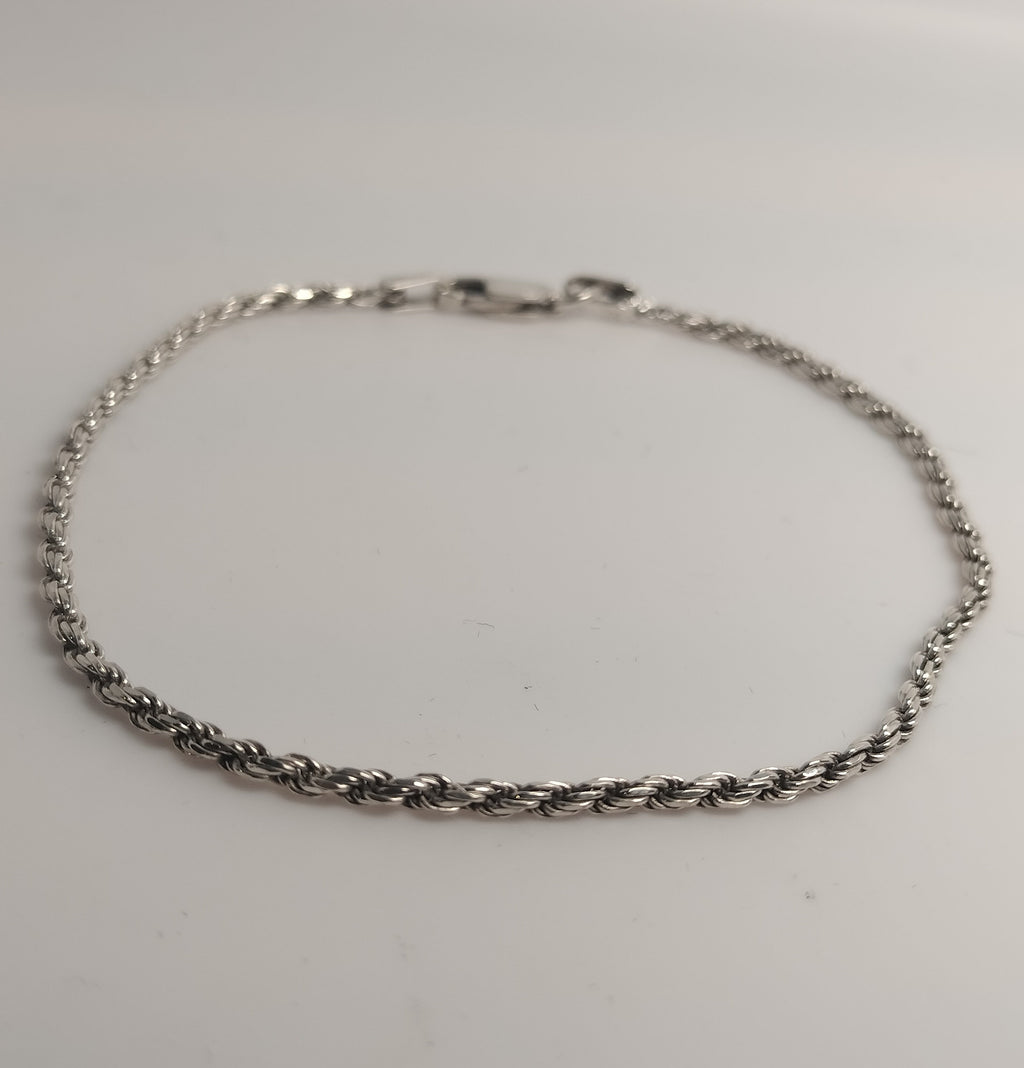 Sterling Silver Rope Bracelet