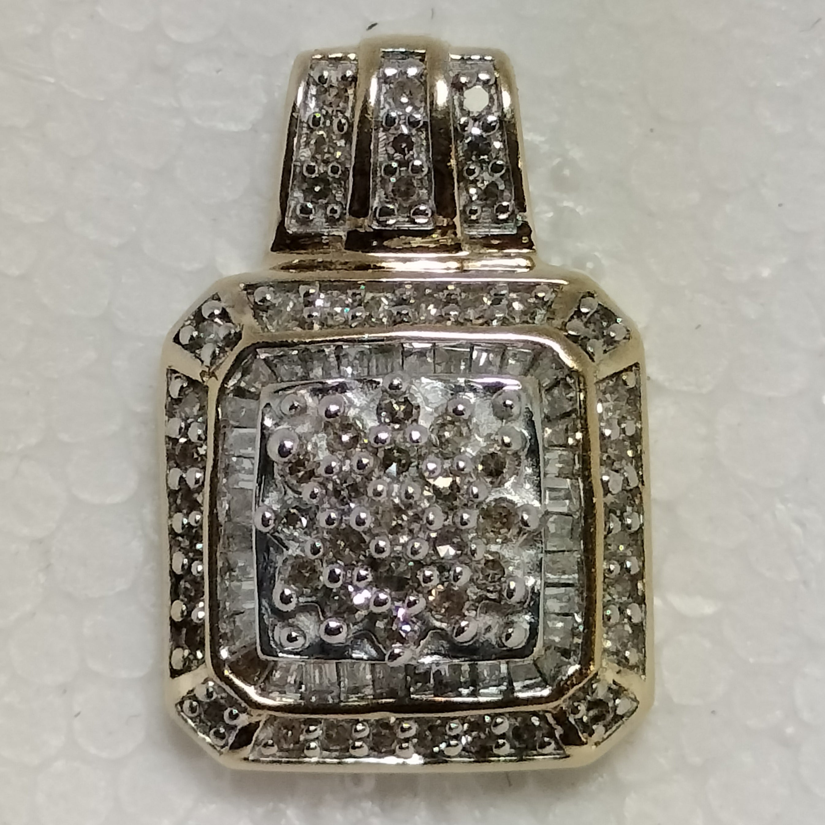 10k Gold Diamond Slide Pendant