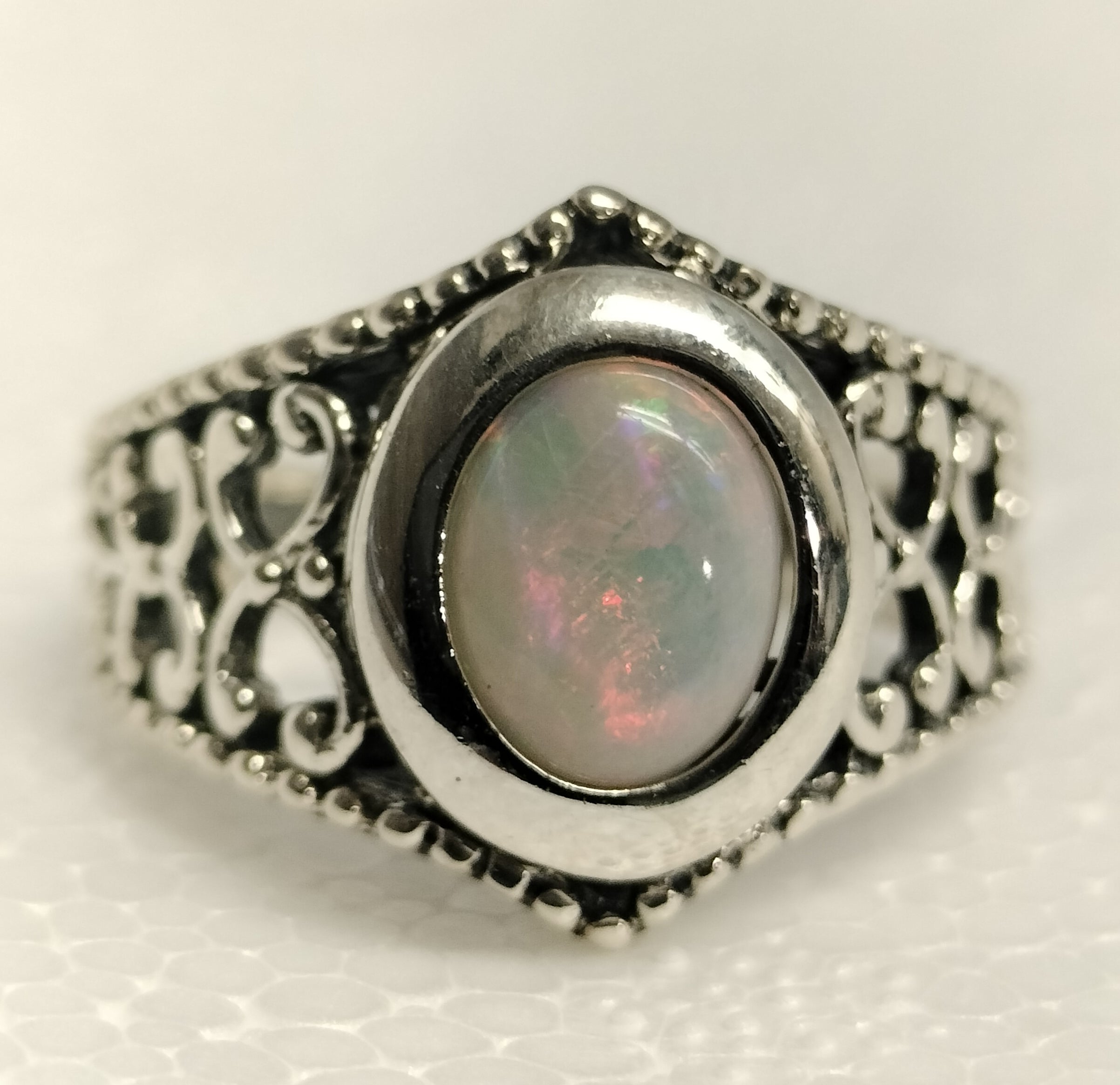 Sterling Silver Opal Ring