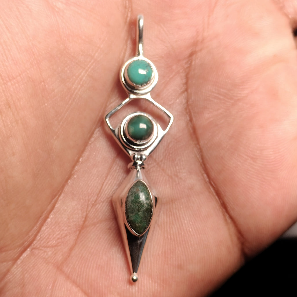 Sterling Silver Turquoise Pendant