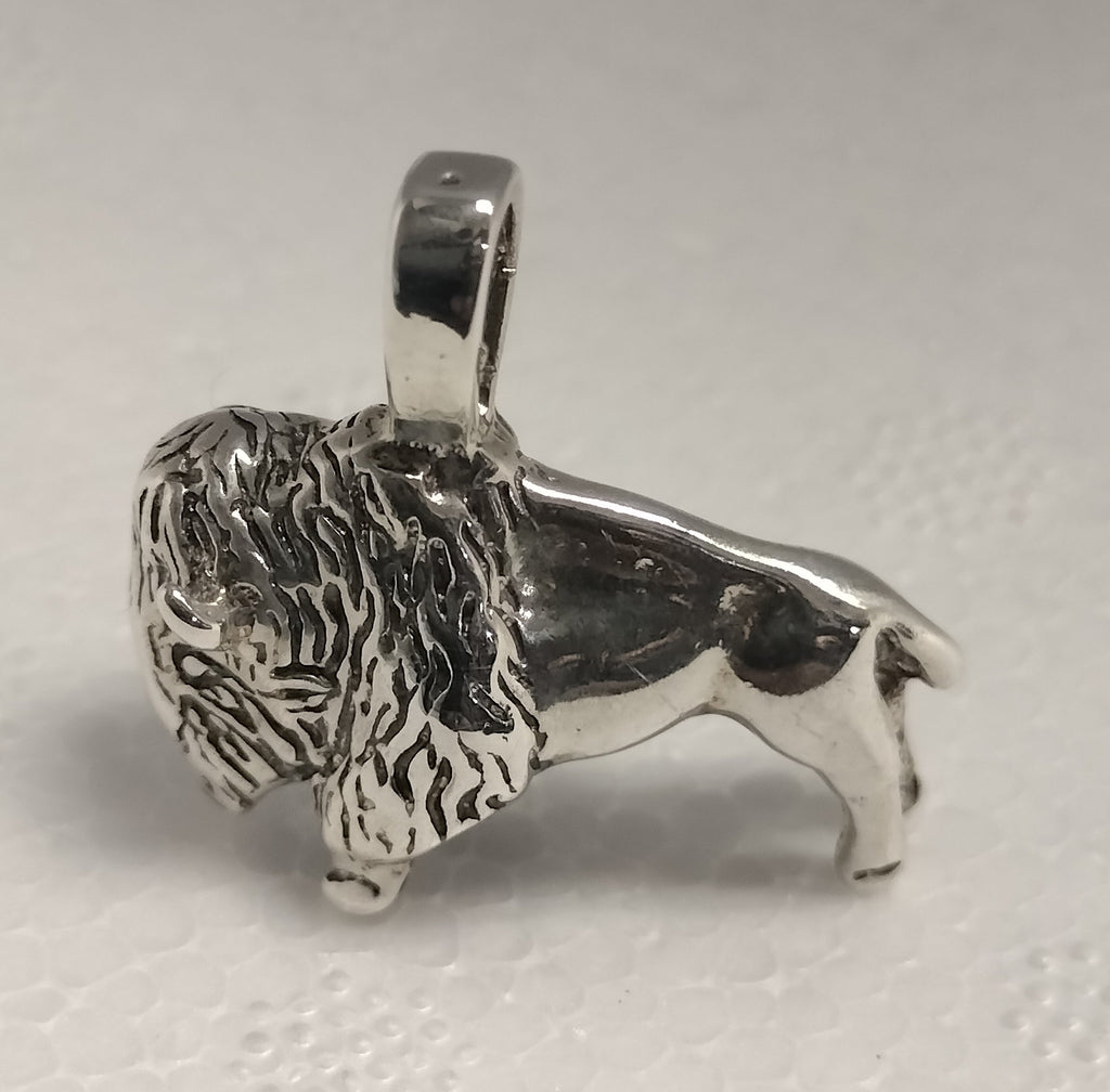 Sterling Silver Buffalo Pendant