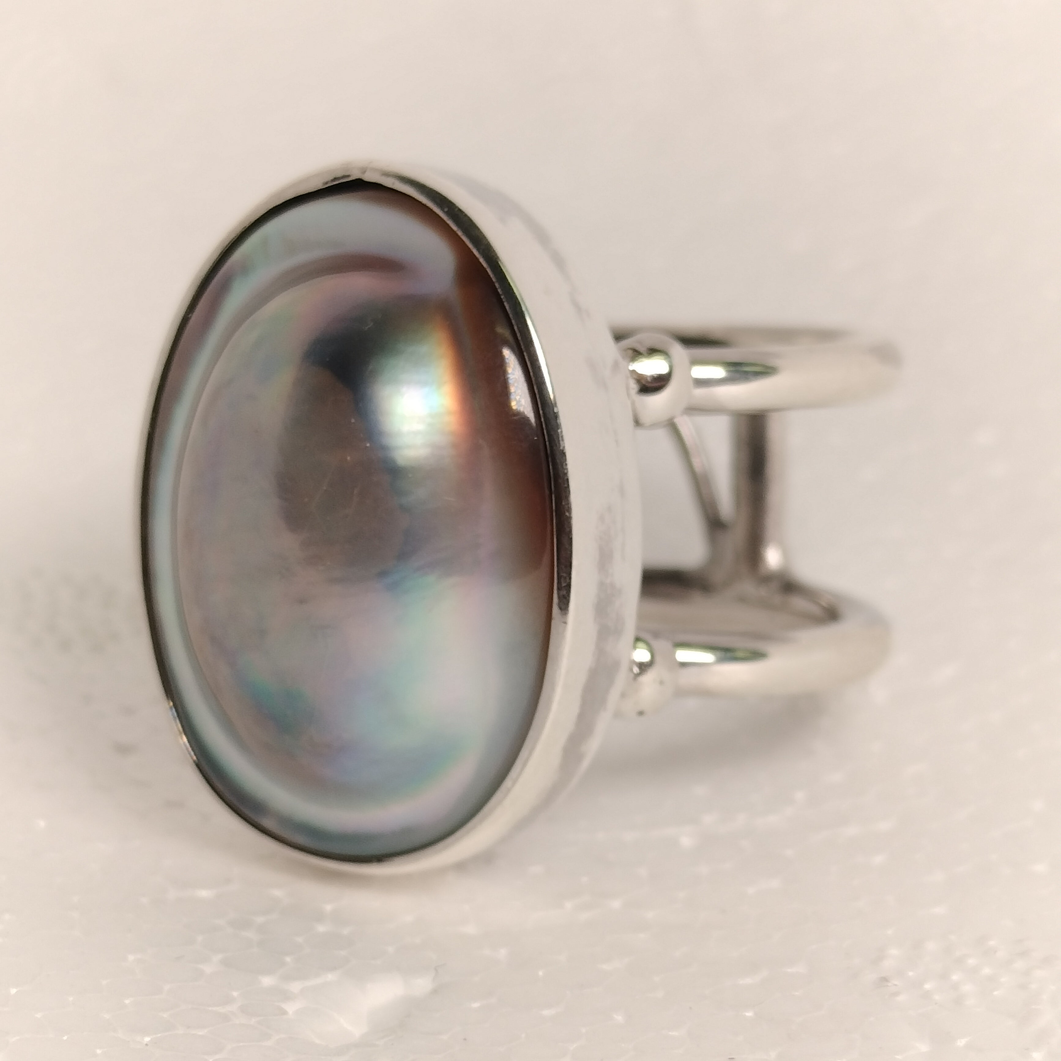 Sterling Silver Pearl Ring