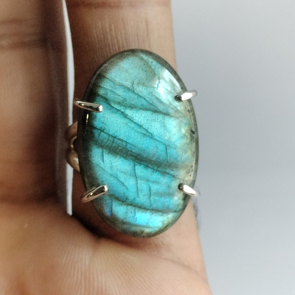 Sterling Silver Labradorite Ring