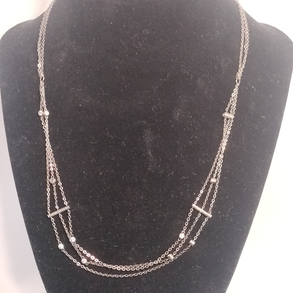 Sterling Silver Cubic Zirconia Necklace