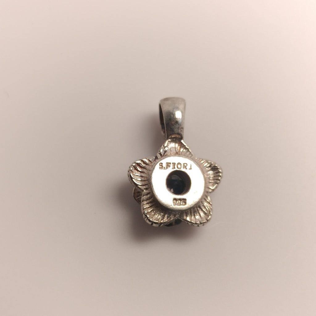 Sterling Silver Sapphire Pendant