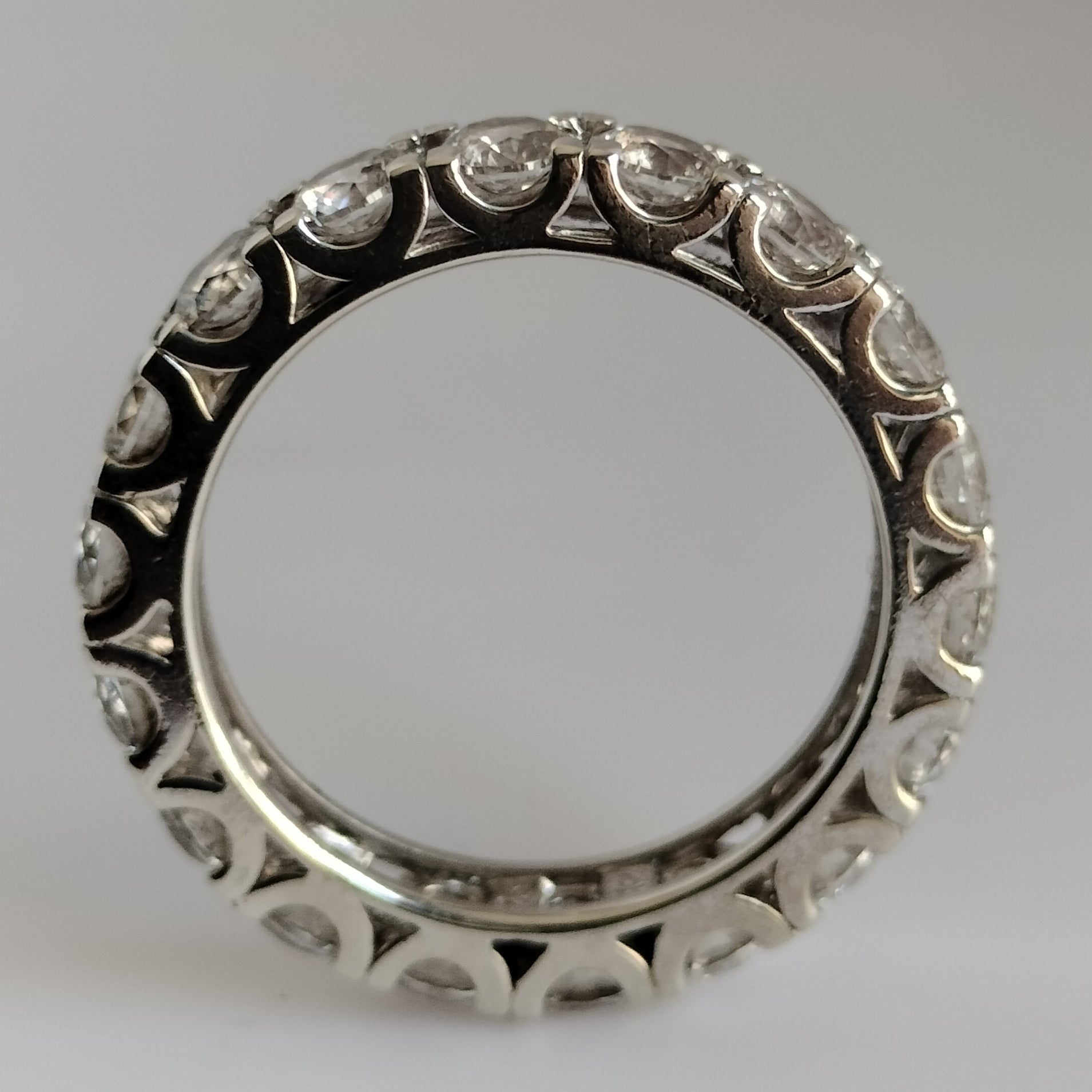 Sterling Silver Cubic Zirconia Eternity Band