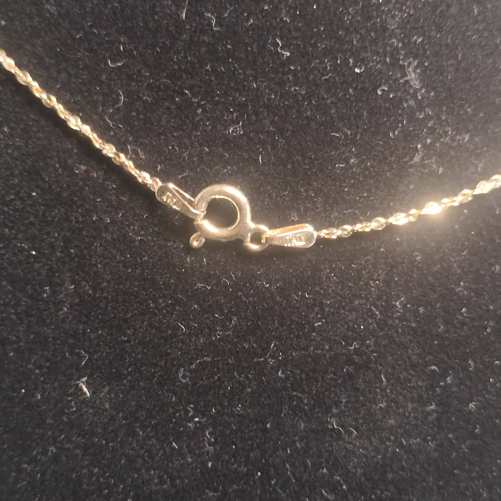 Sterling Silver Ruby Pendant and Chain