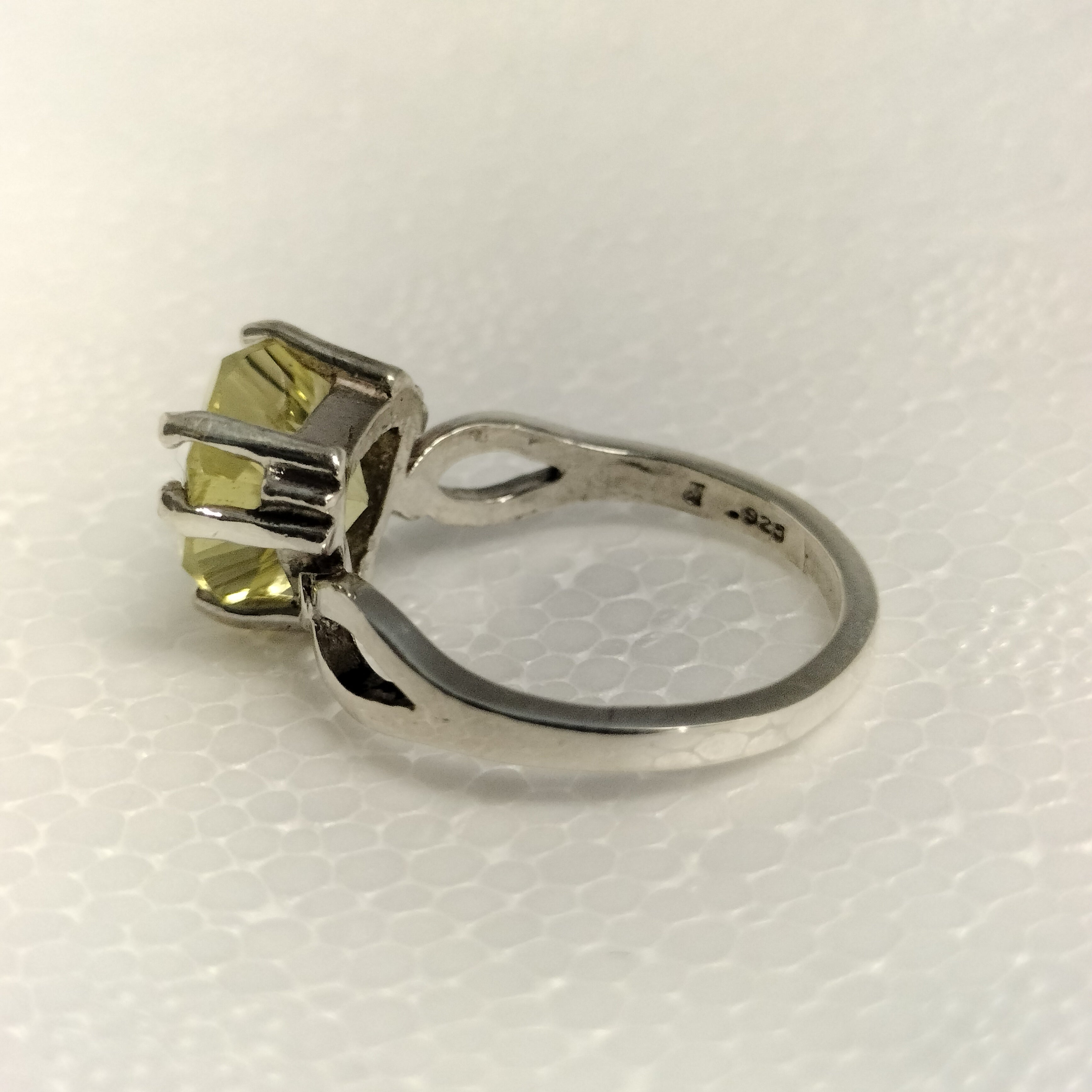 Sterling Silver Lemon Quartz Ring