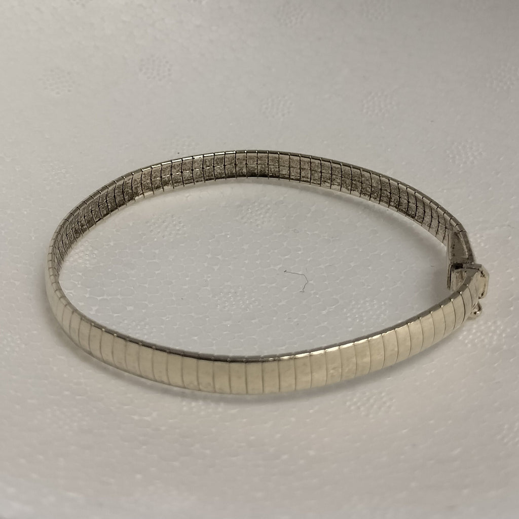 Sterling Silver Gold Plated Omega Bracelet
