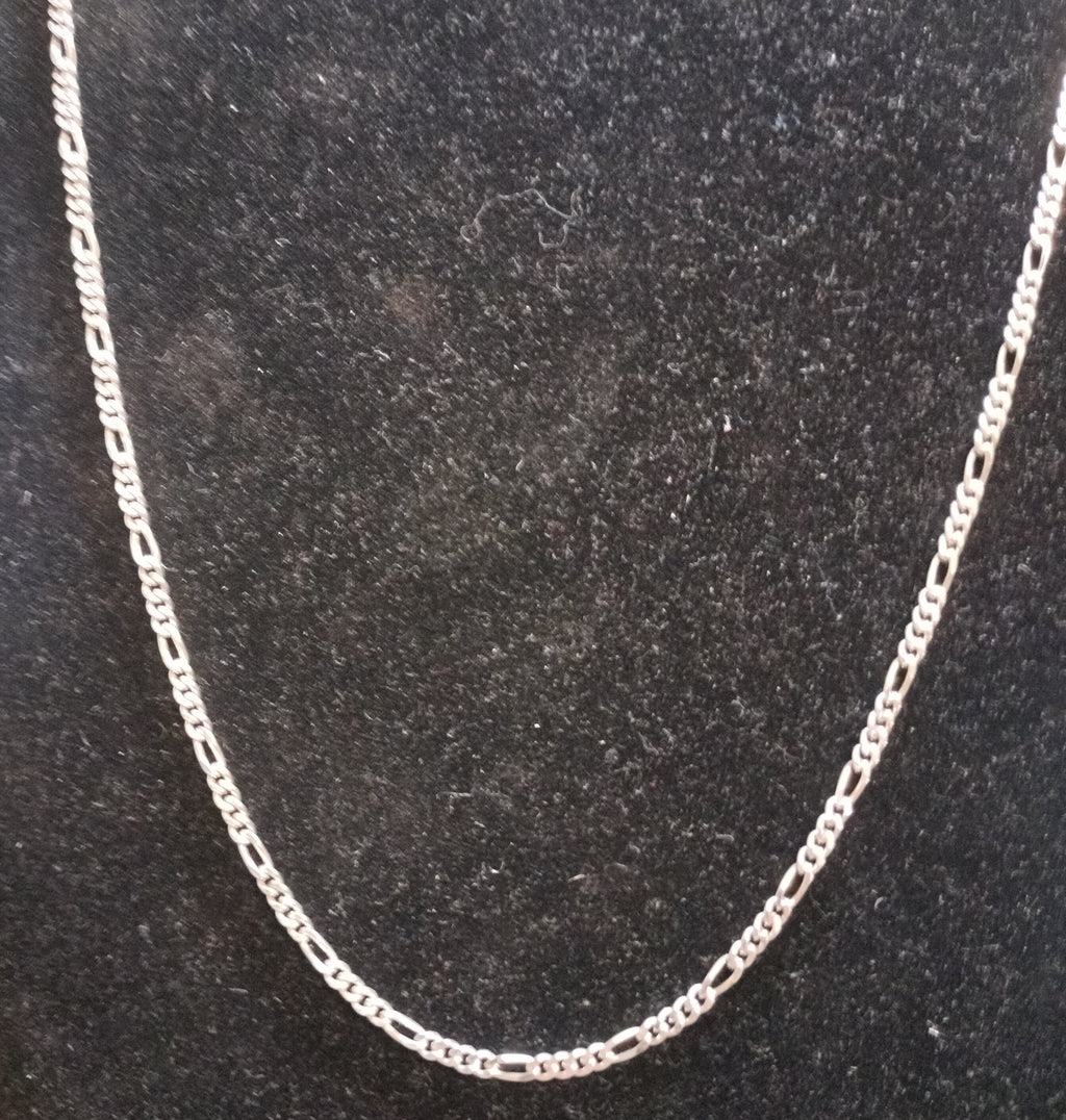 Sterling Silver Figaro Chain