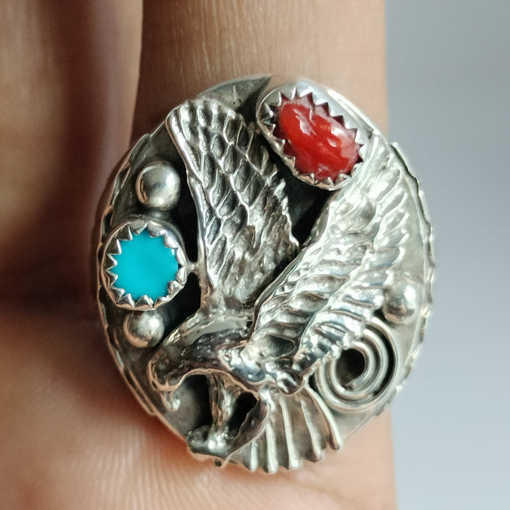 Sterling Silver Eagle Ring From Claudine Haloo