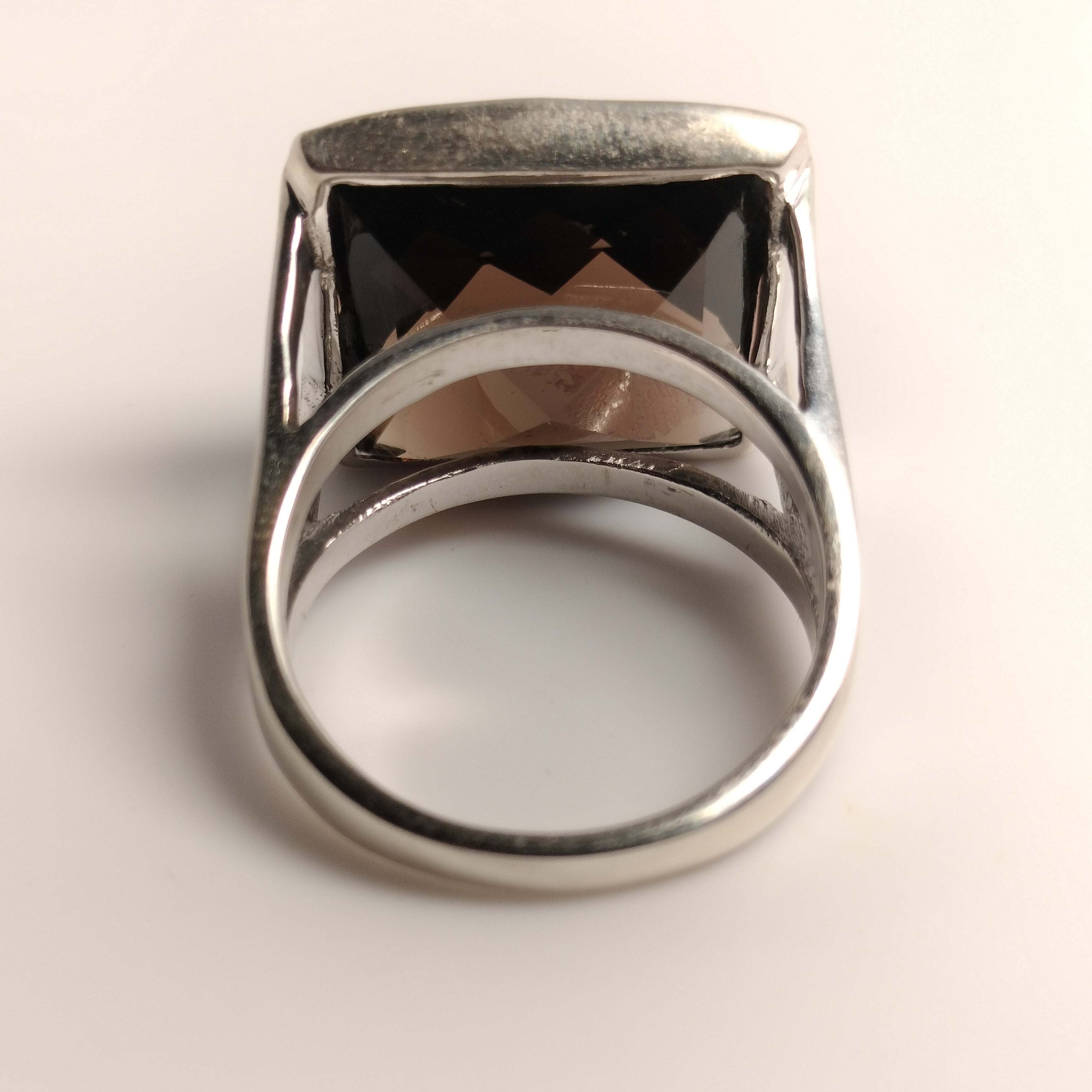 Sterling Silver Smokey Quartz Ring
