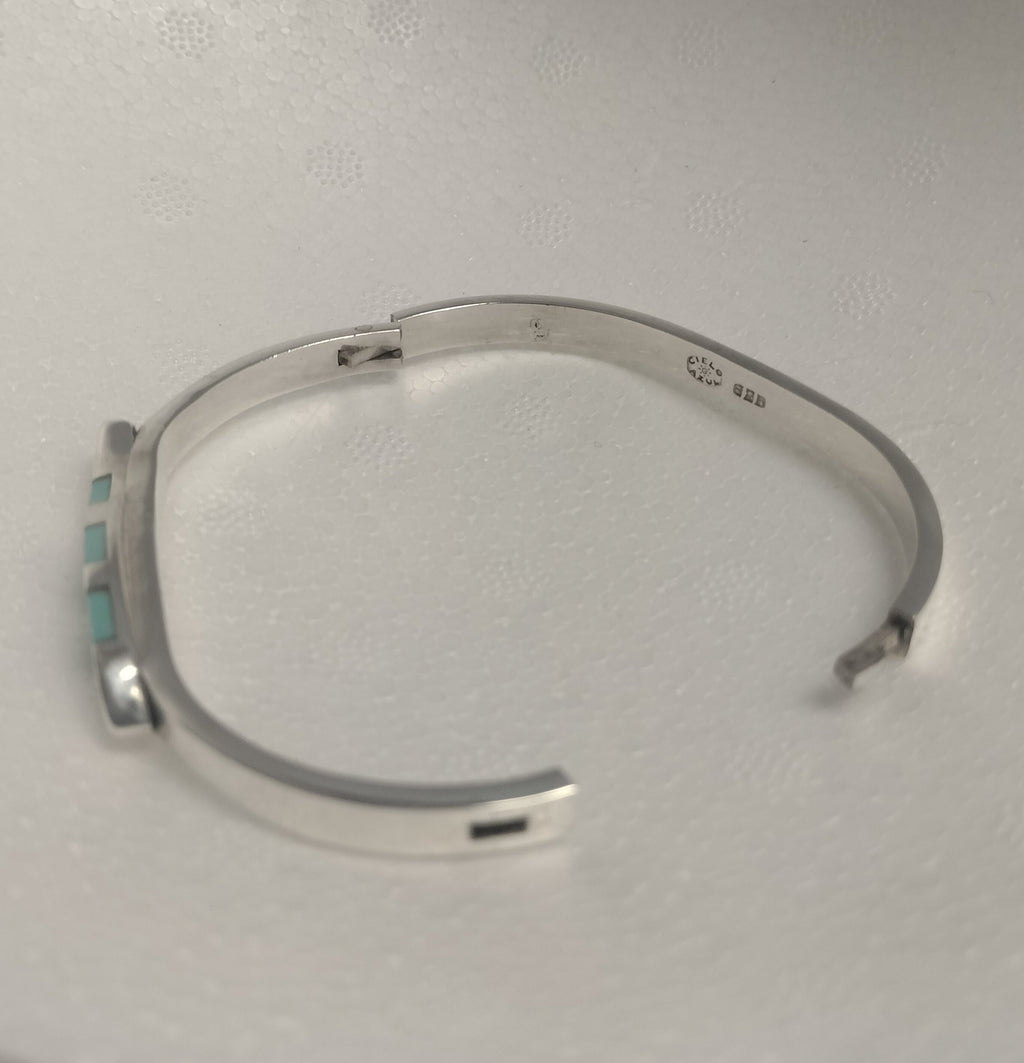 Sterling Silver Turquoise Fish Bracelet