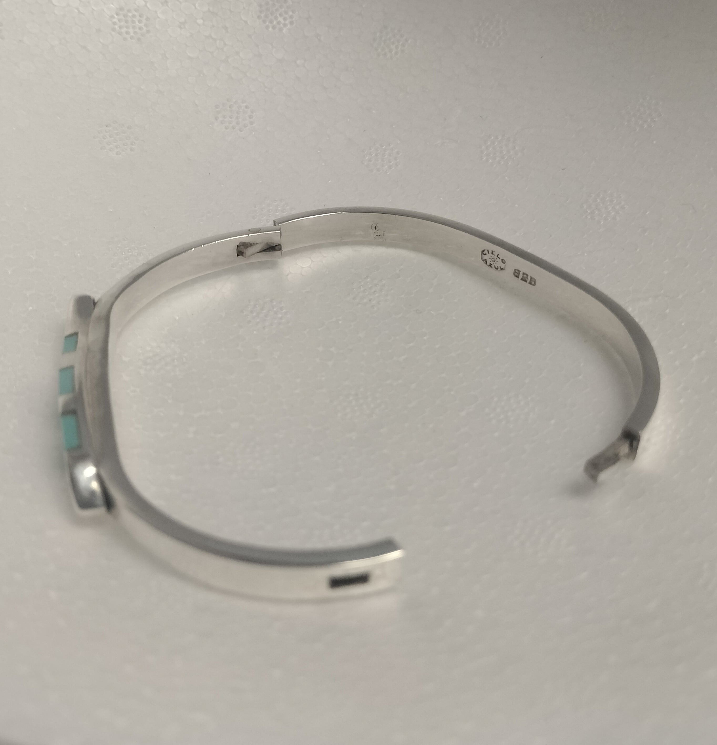Sterling Silver Turquoise Fish Bracelet