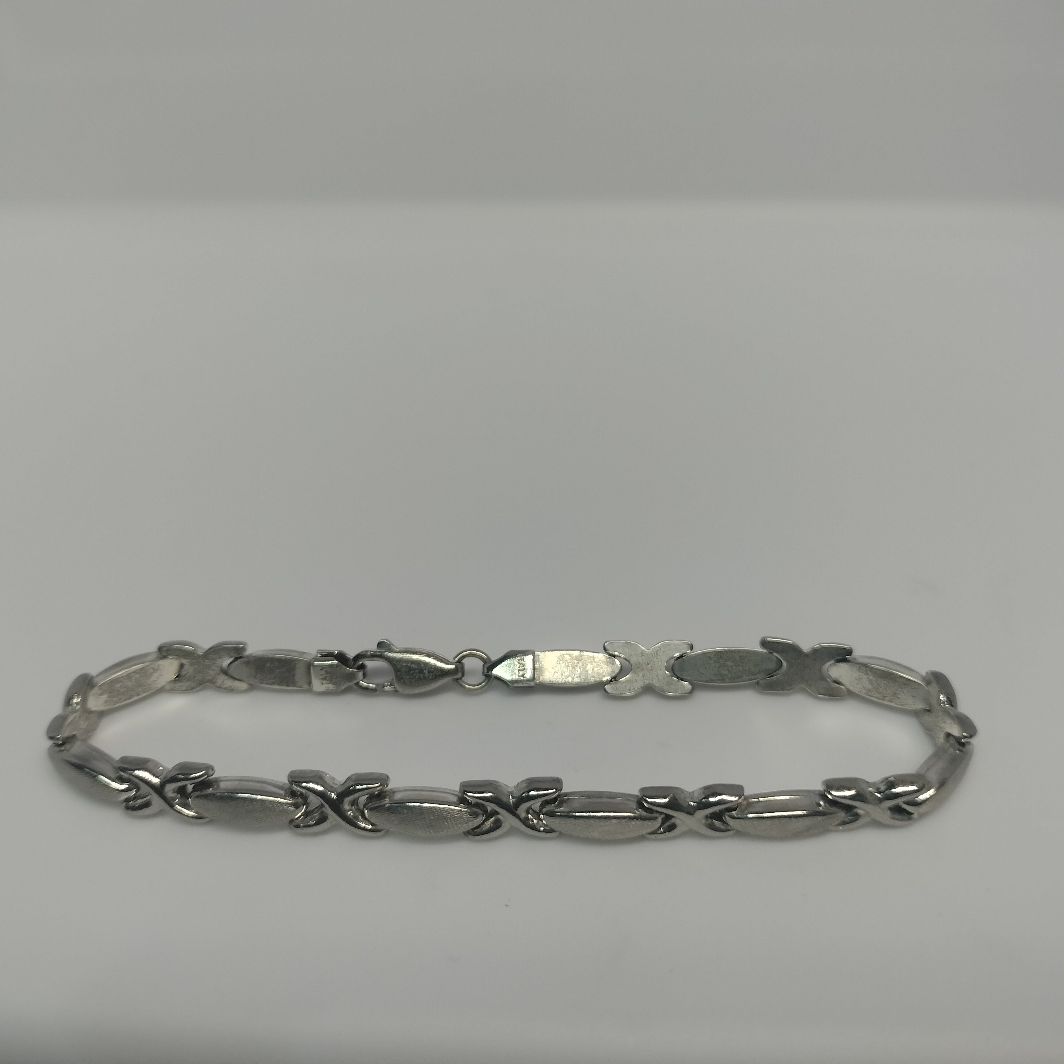 Sterling Silver Hugs and Kisses Bracelet