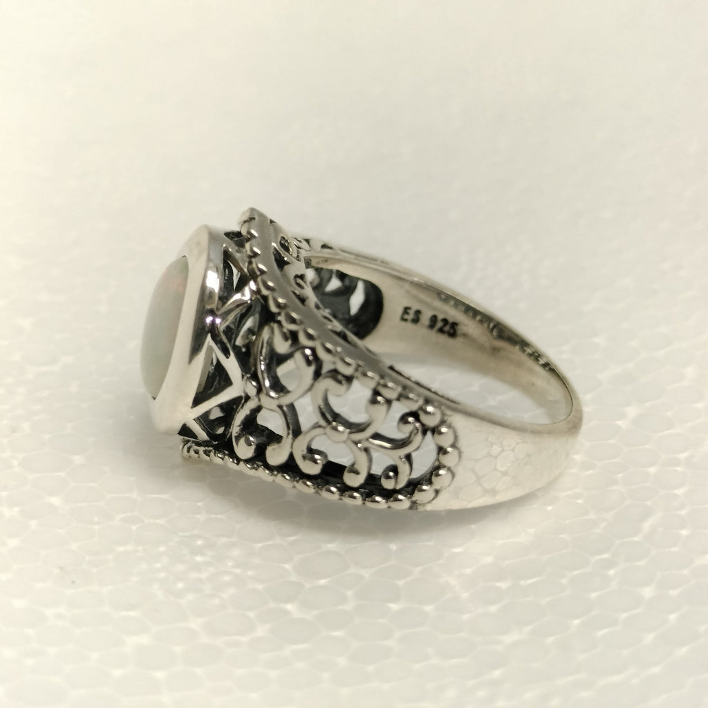 Sterling Silver Opal Ring