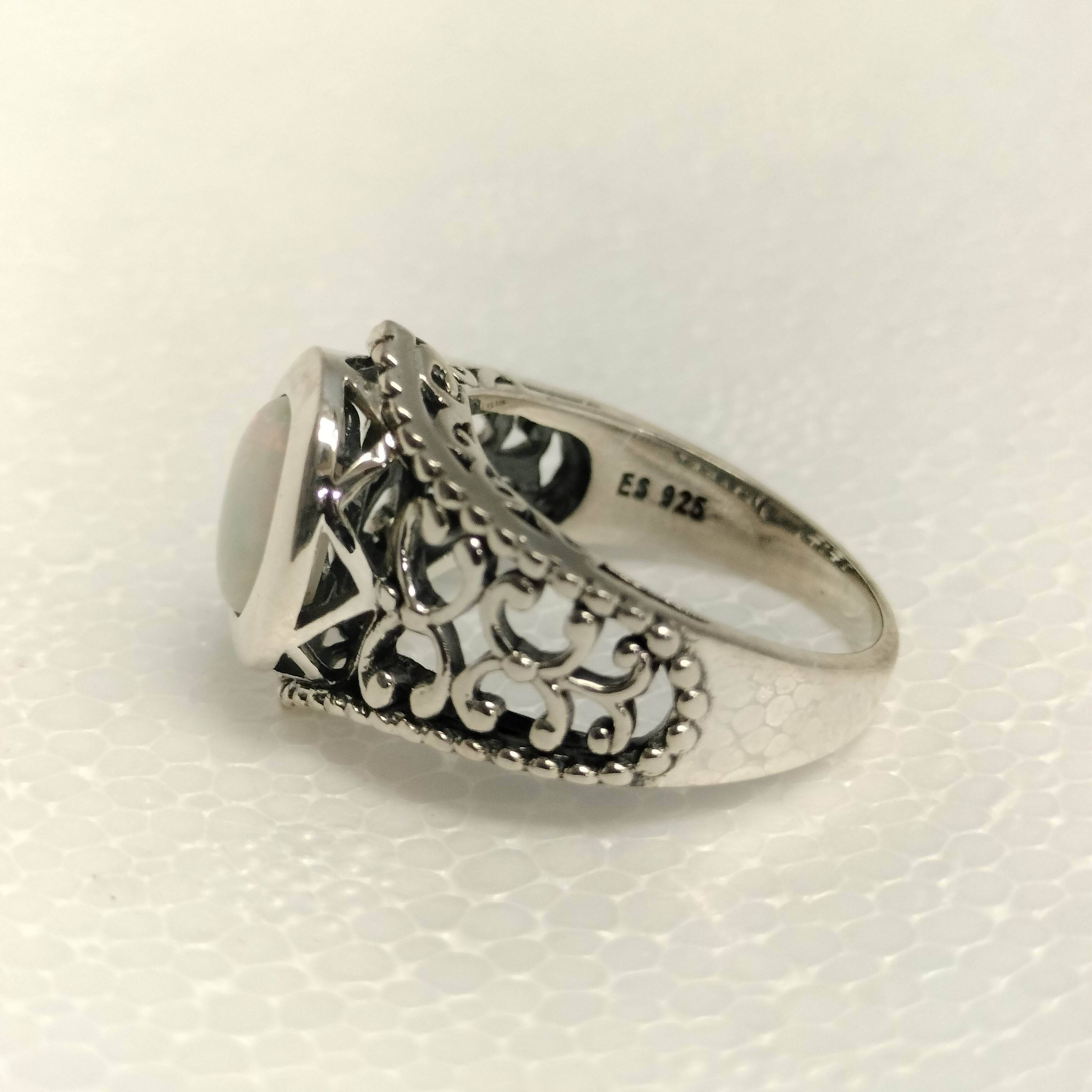 Sterling Silver Opal Ring