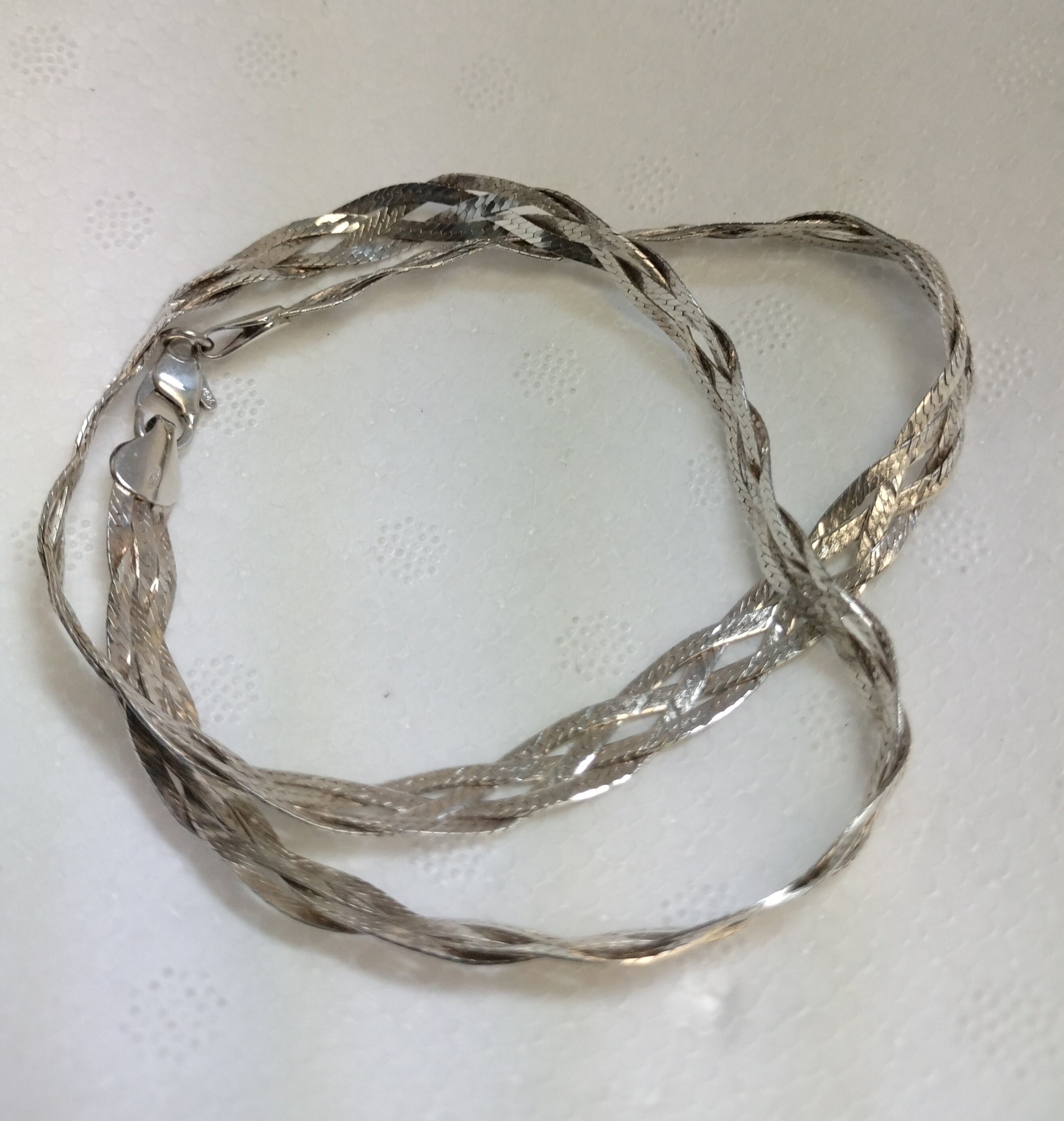 Sterling Silver Braided Herringbone
