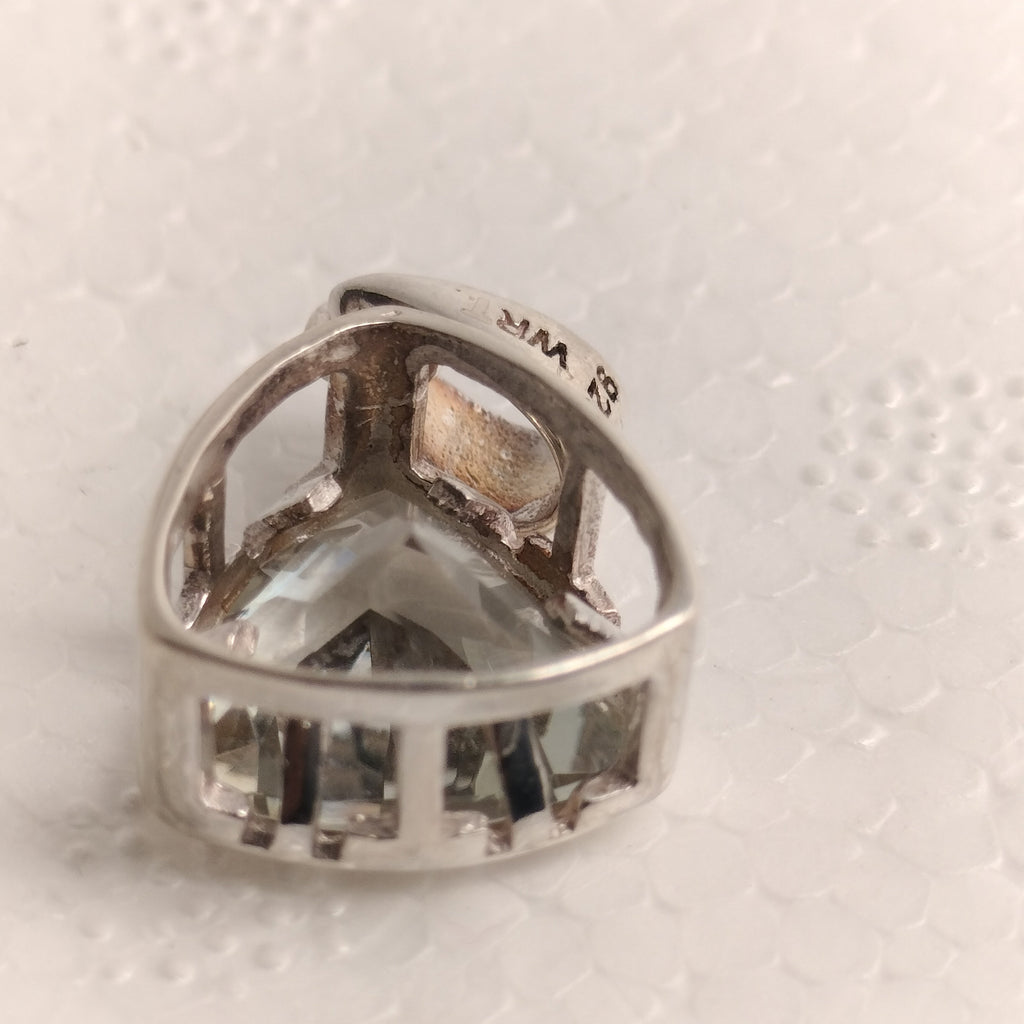 Sterling Silver Praisolite Pendant