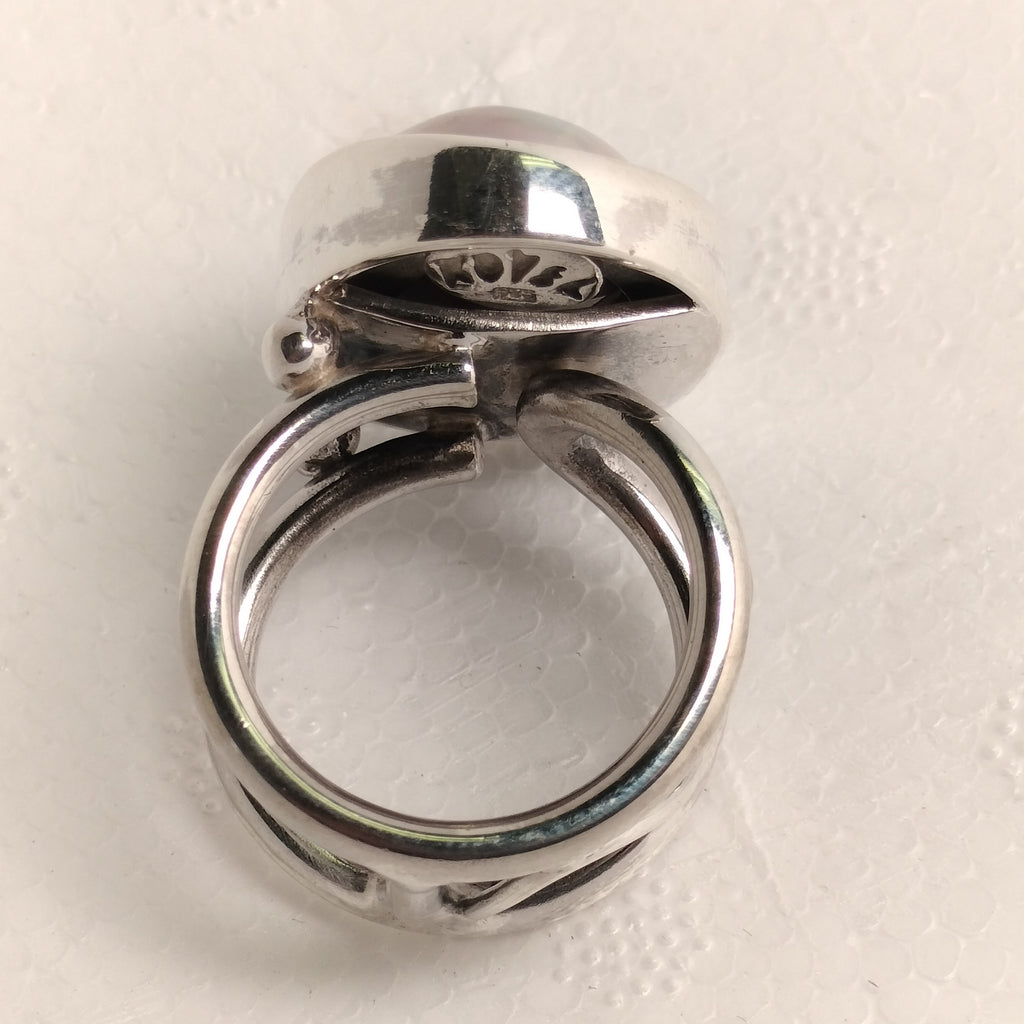 Sterling Silver Pearl Ring