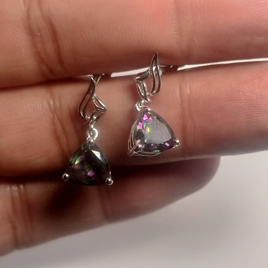 Sterling Silver Mystic Topaz Earrings