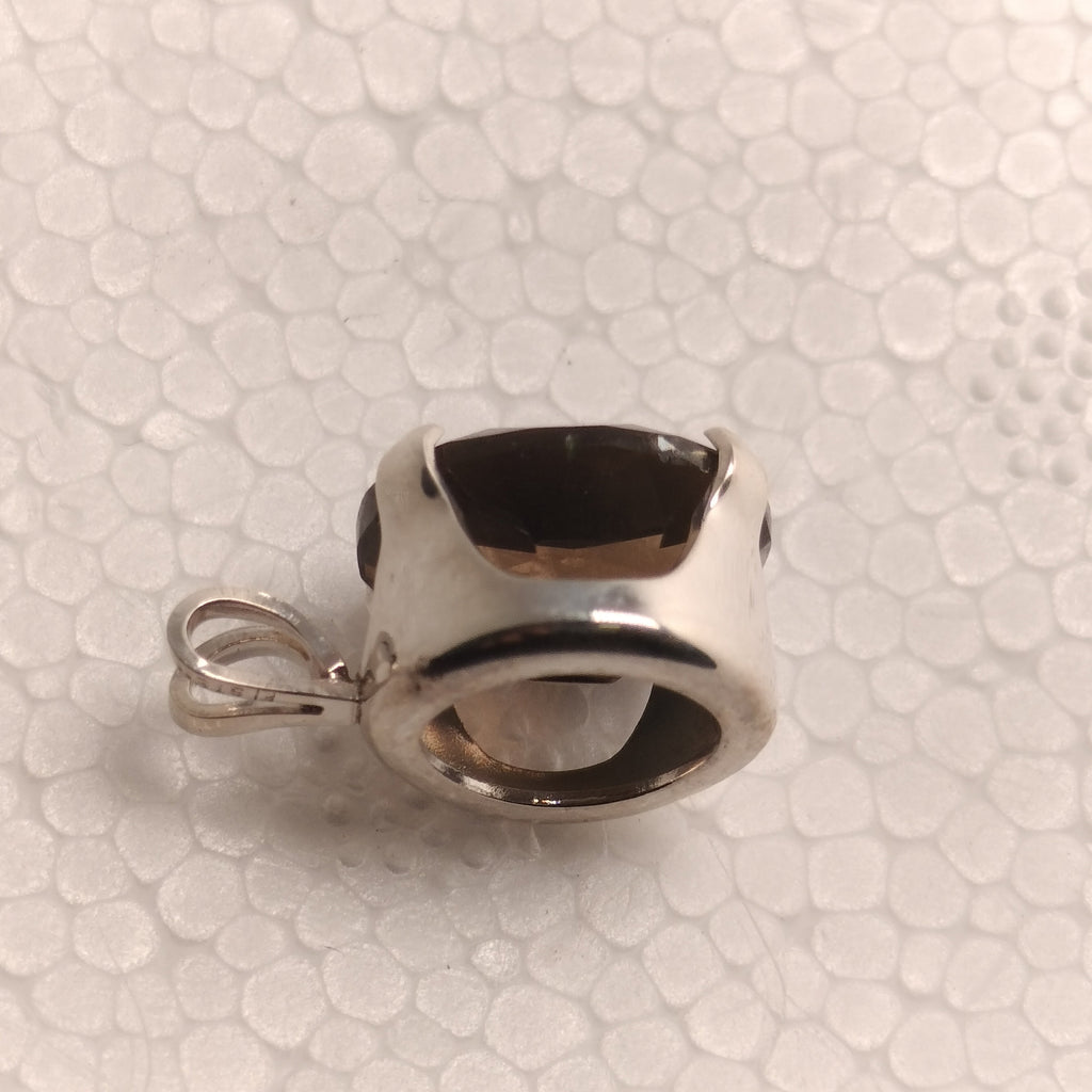 Sterling Silver Smokey Quartz Pendant