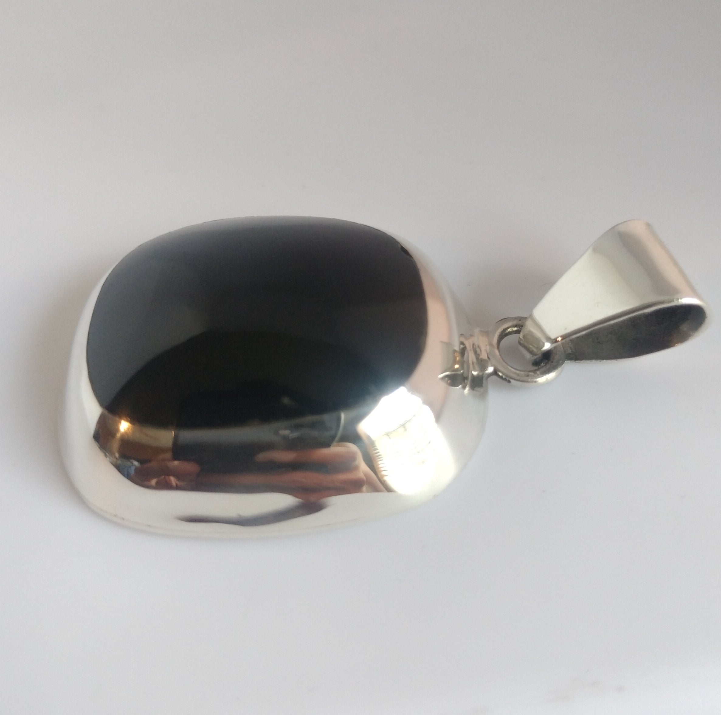 Sterling Silver Onyx Pendant