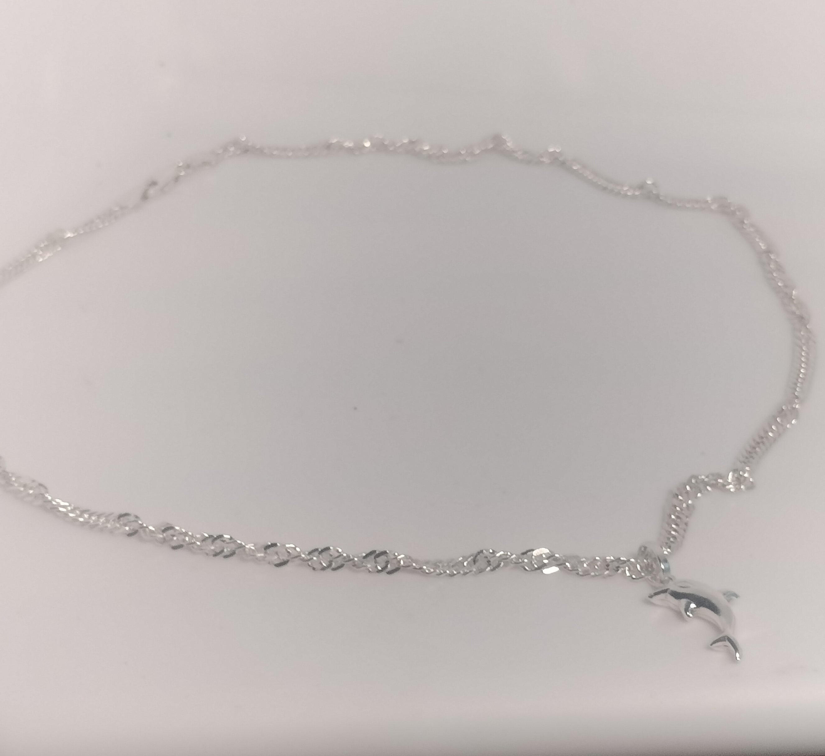 Sterling Silver Dolphin Pendant and chain