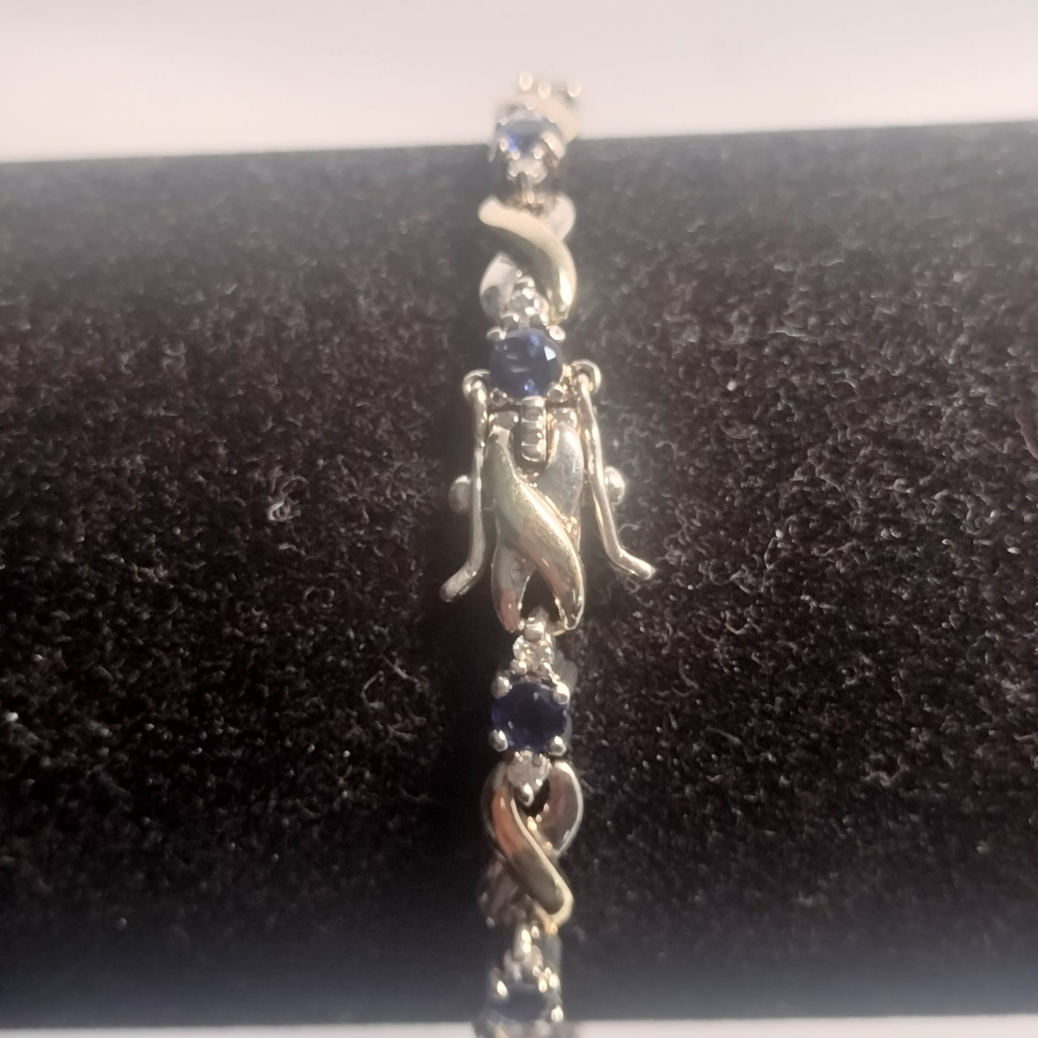 Sterling Silver Sapphire Tennis Bracelet