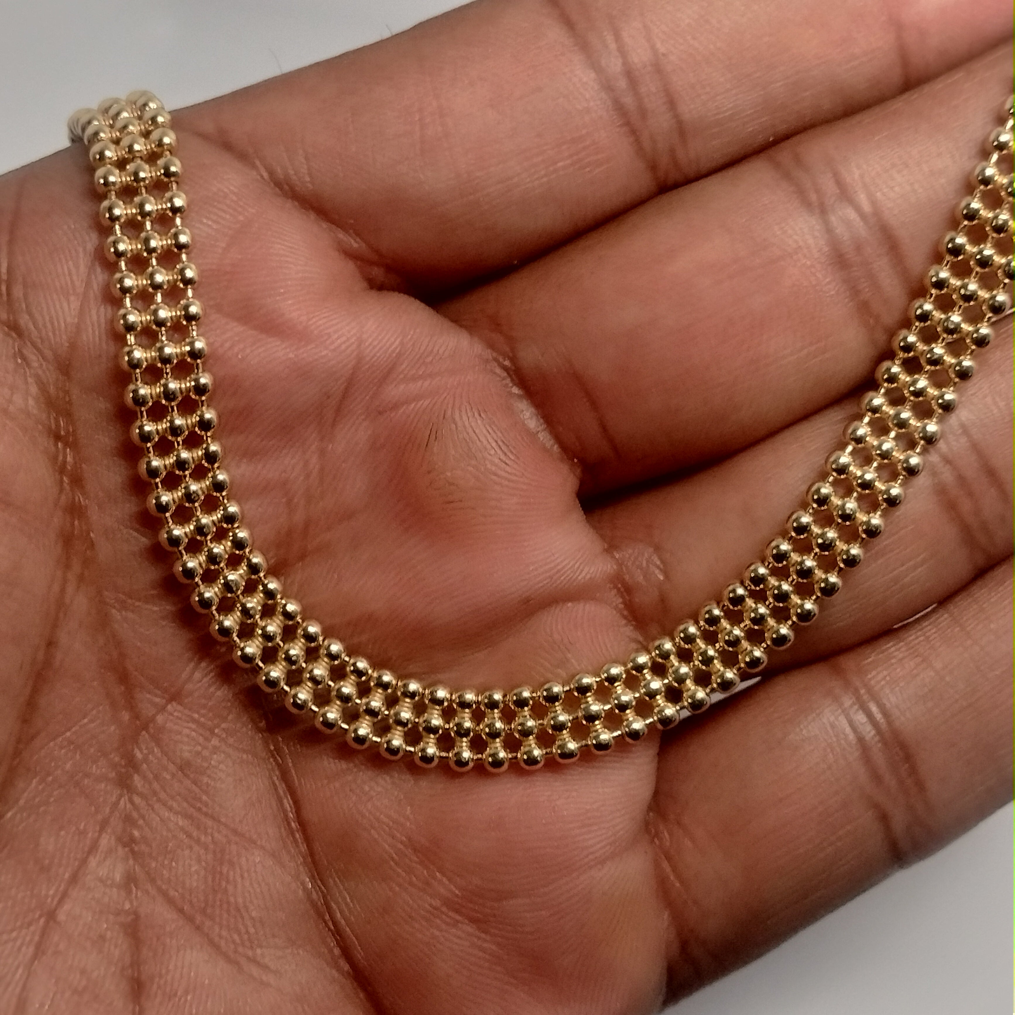 Sterling Silver Bead Necklace
