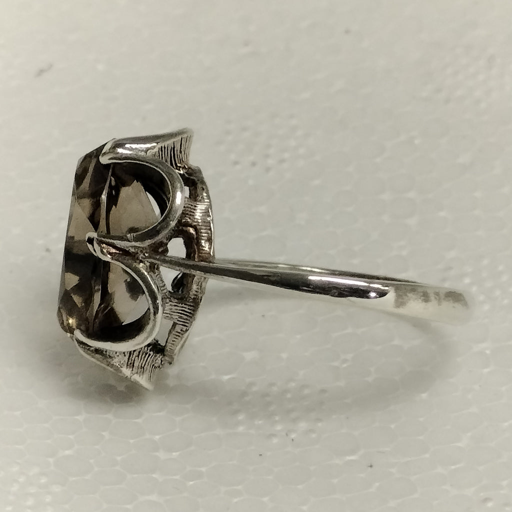 Sterling Silver Smokey Quartz Ring