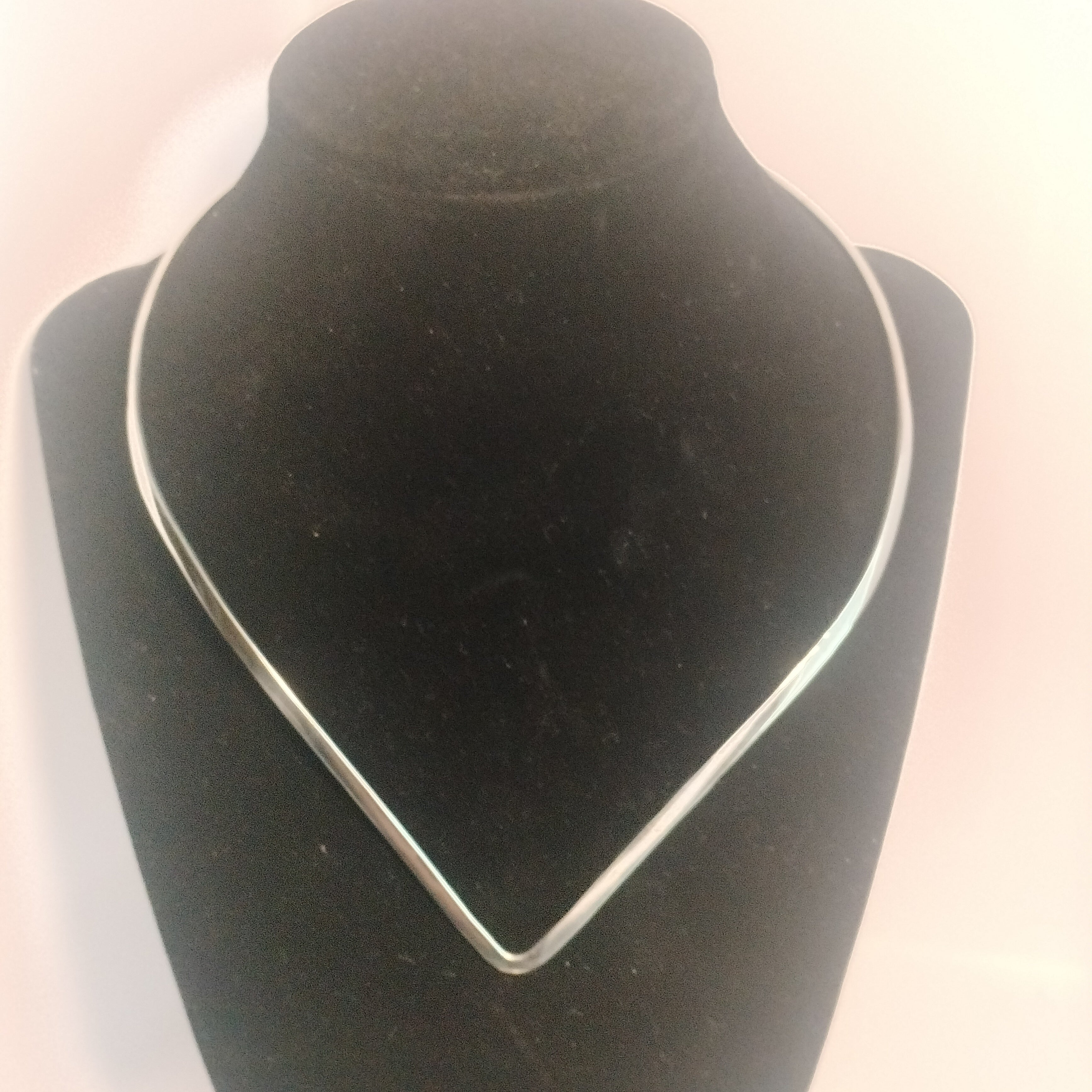 Sterling Silver V Necklace