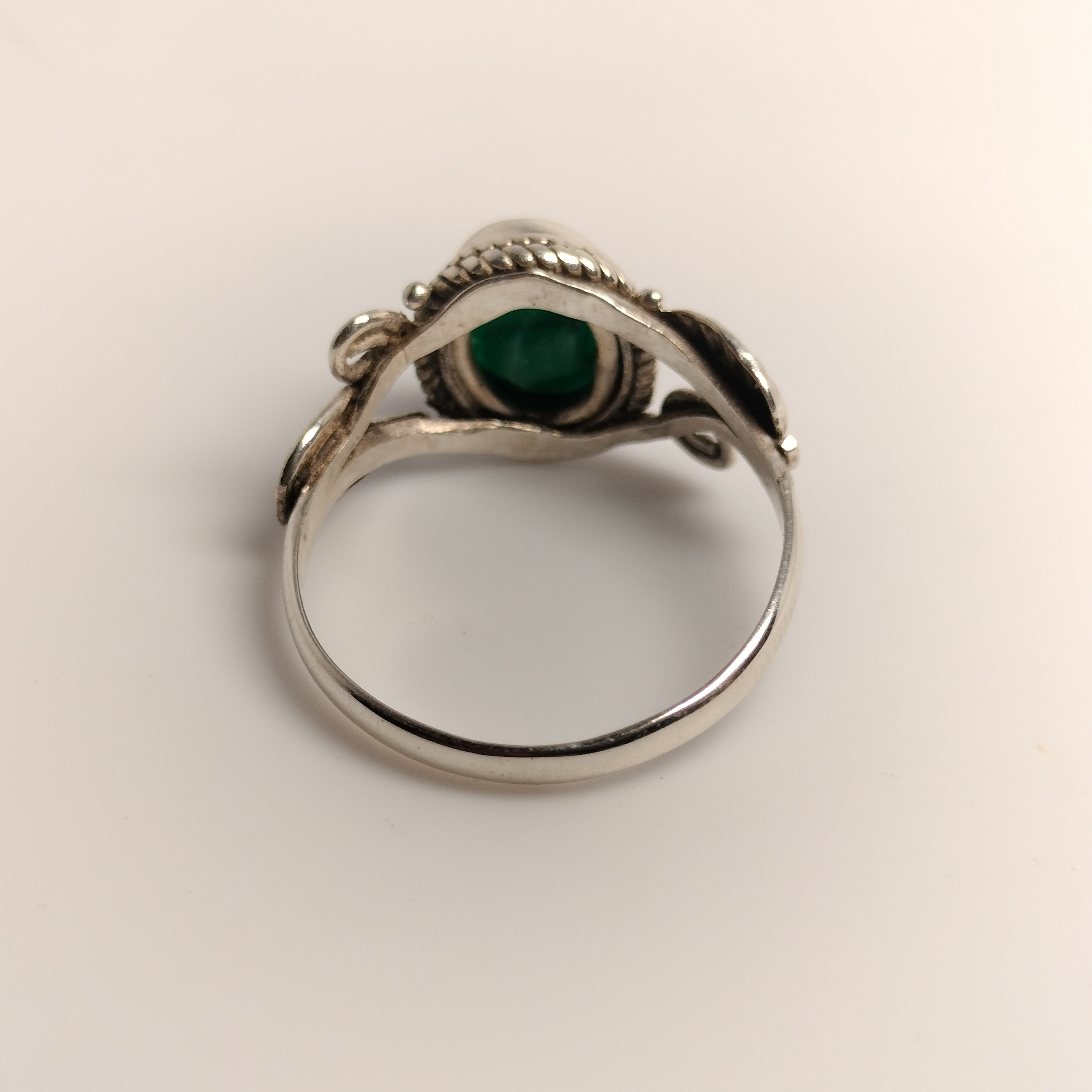 Sterling Silver Emerald Ring