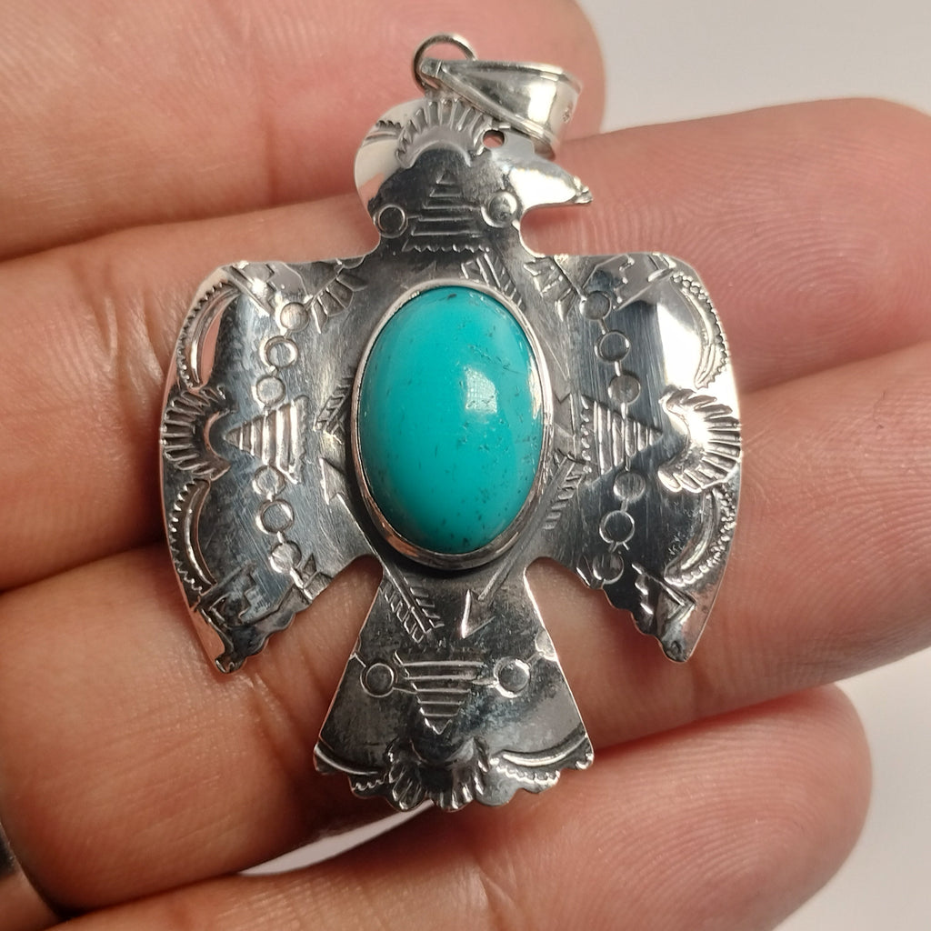 Sterling Silver Turquoise Pendant